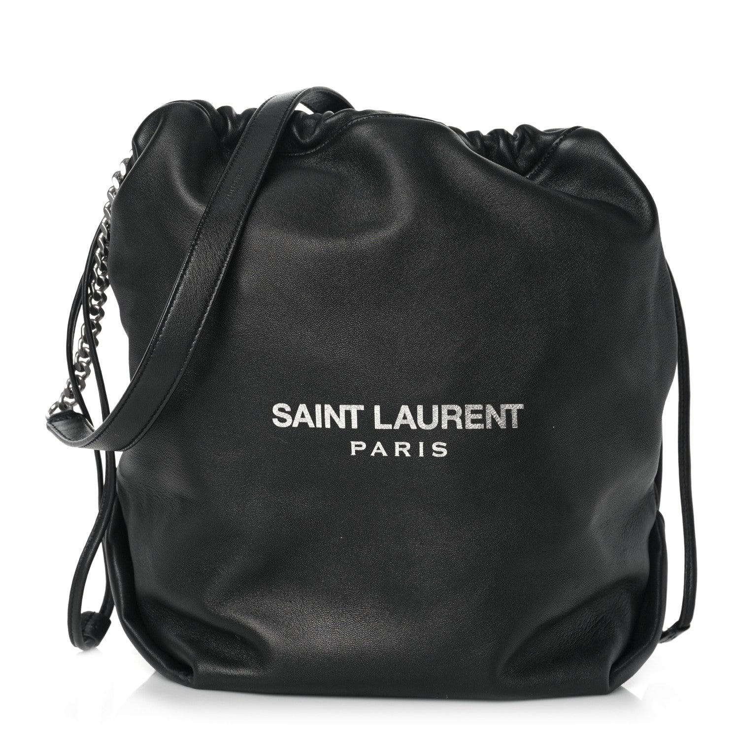 Teddy Bucket Bag Lambskin Leather Small Twins