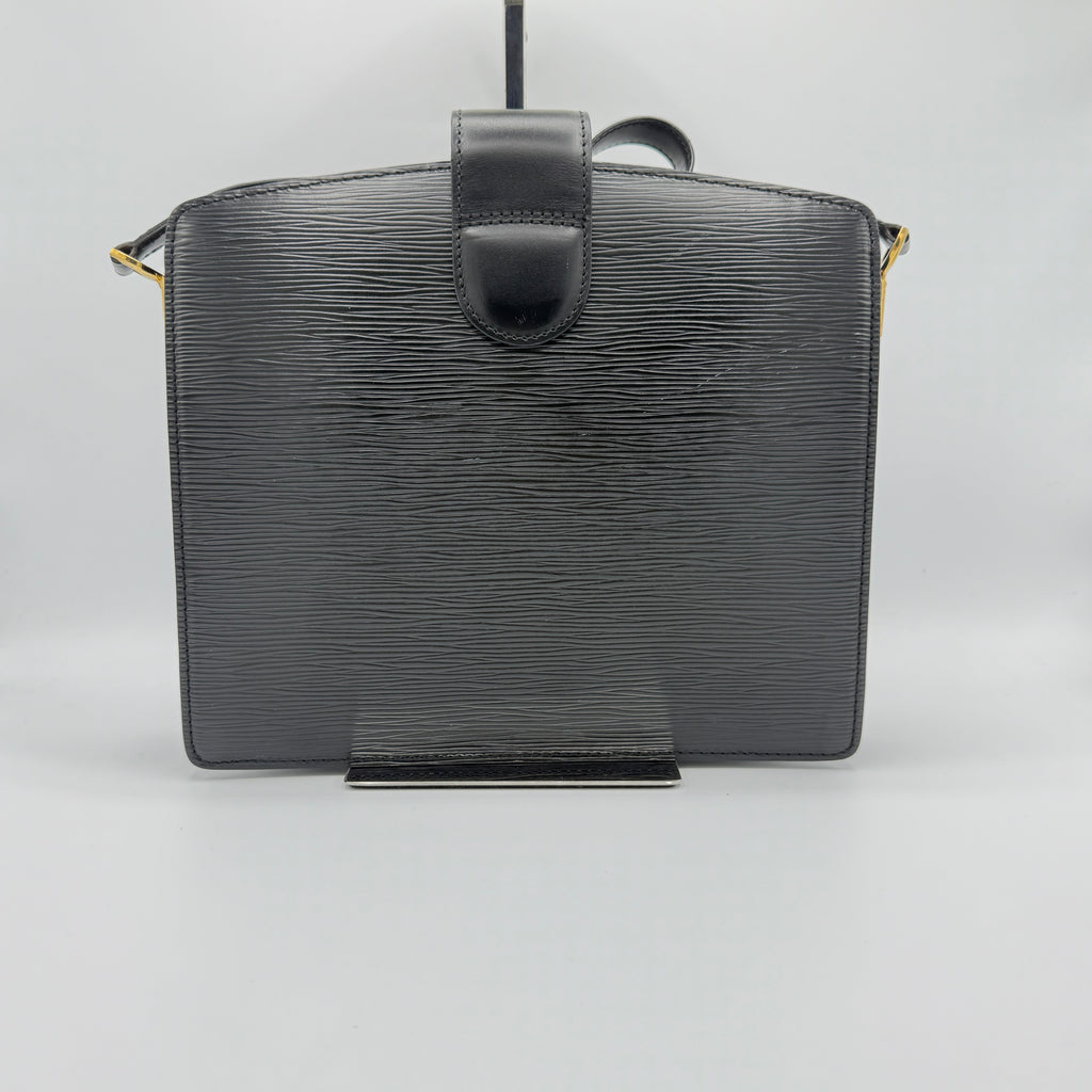 Epi Capuchin Shoulder Bag Black Vintage