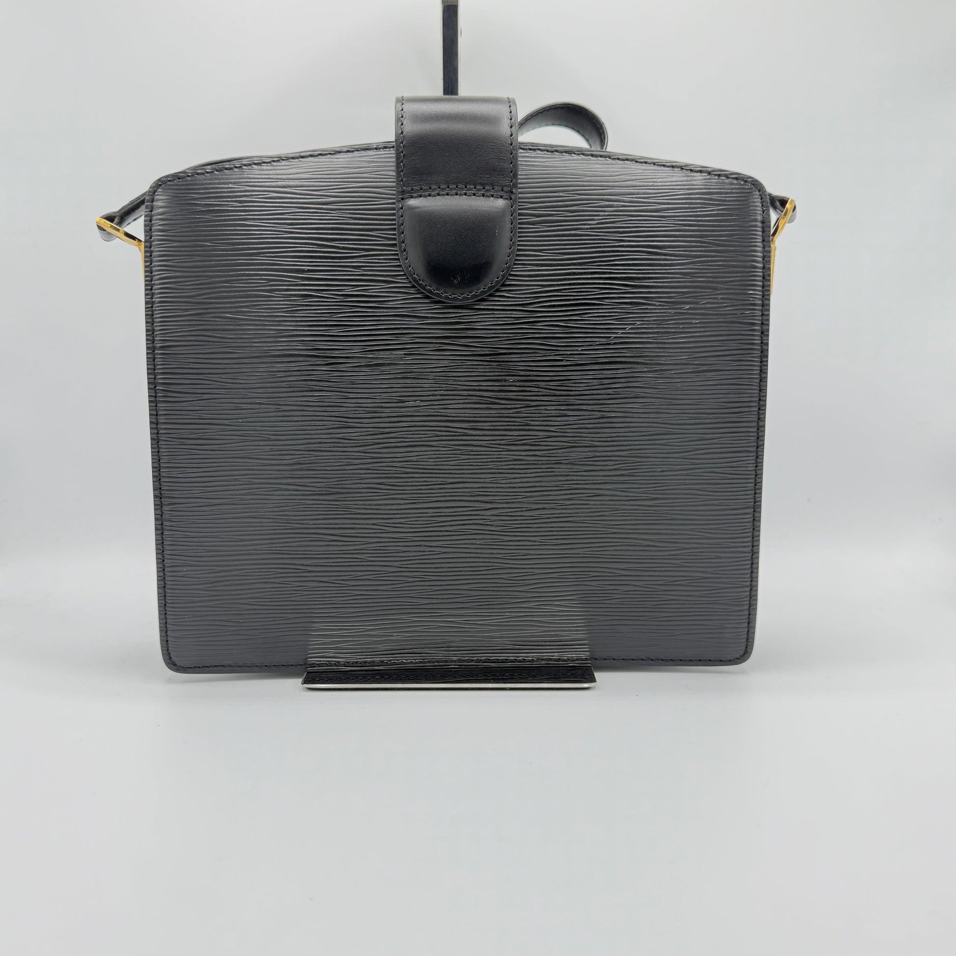 Epi Capuchin Shoulder Bag Black Vintage