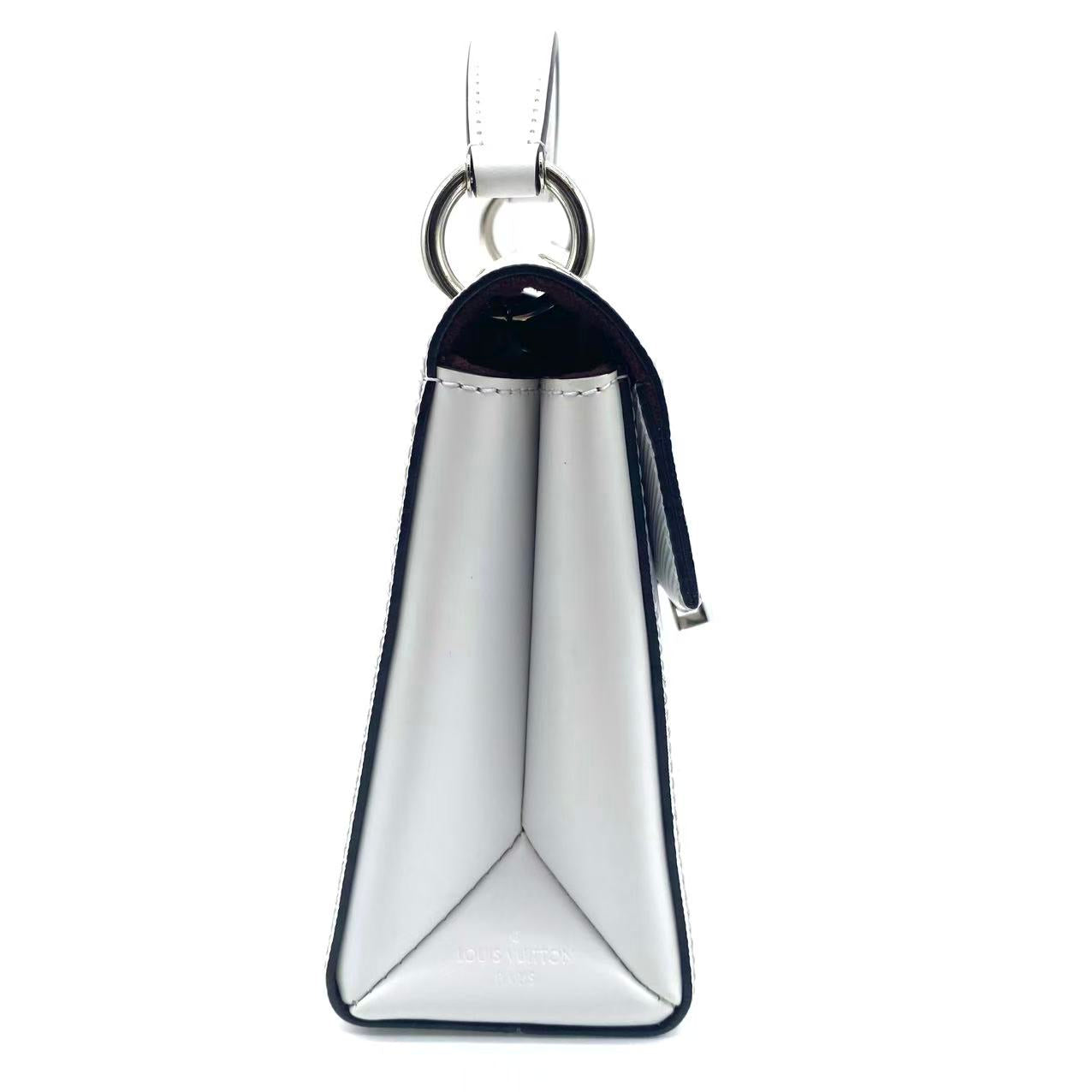 White Epi Leather Grenelle Pochette Bag