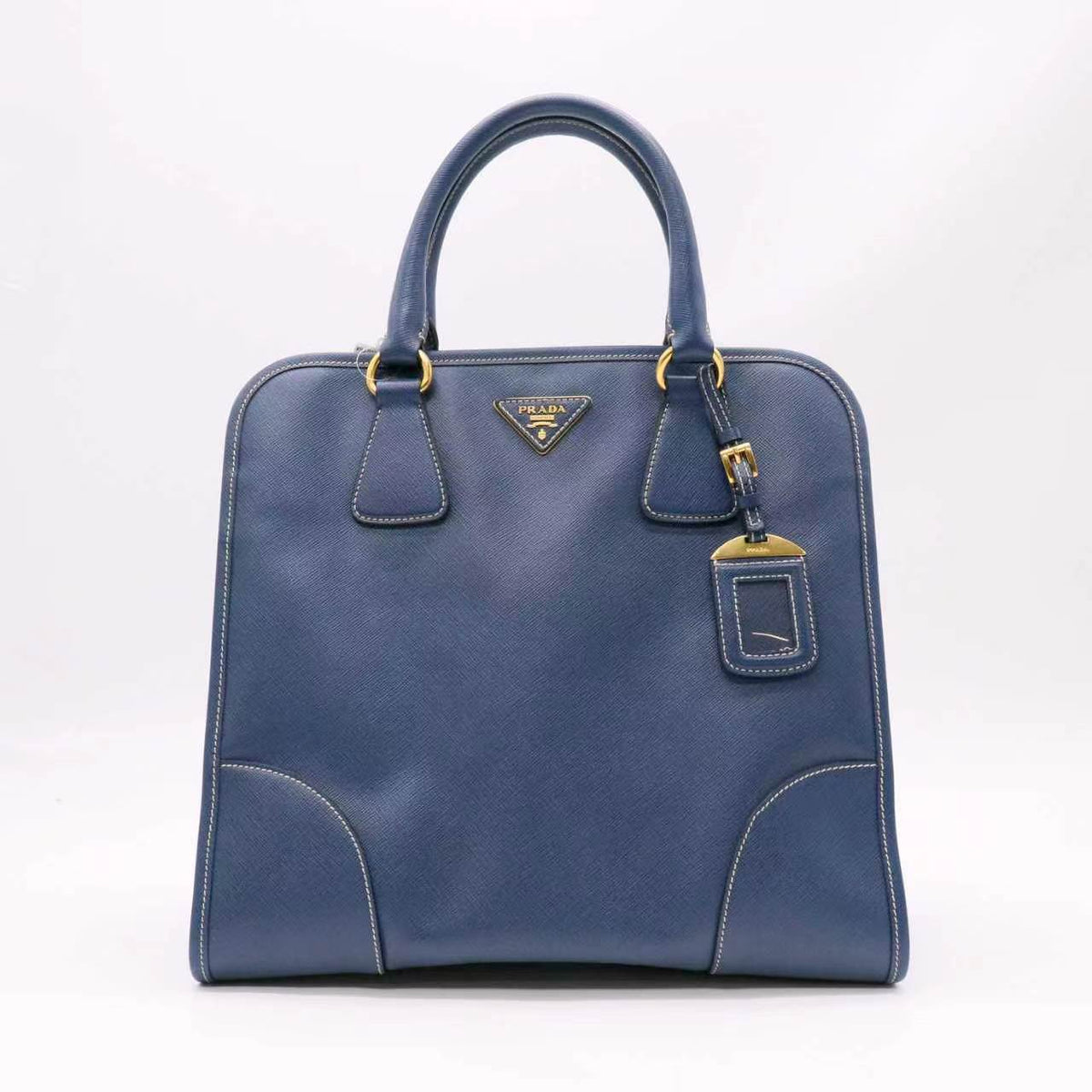Prada Saffiano Lux Shopping Tote Satchel Twins LDJ5993