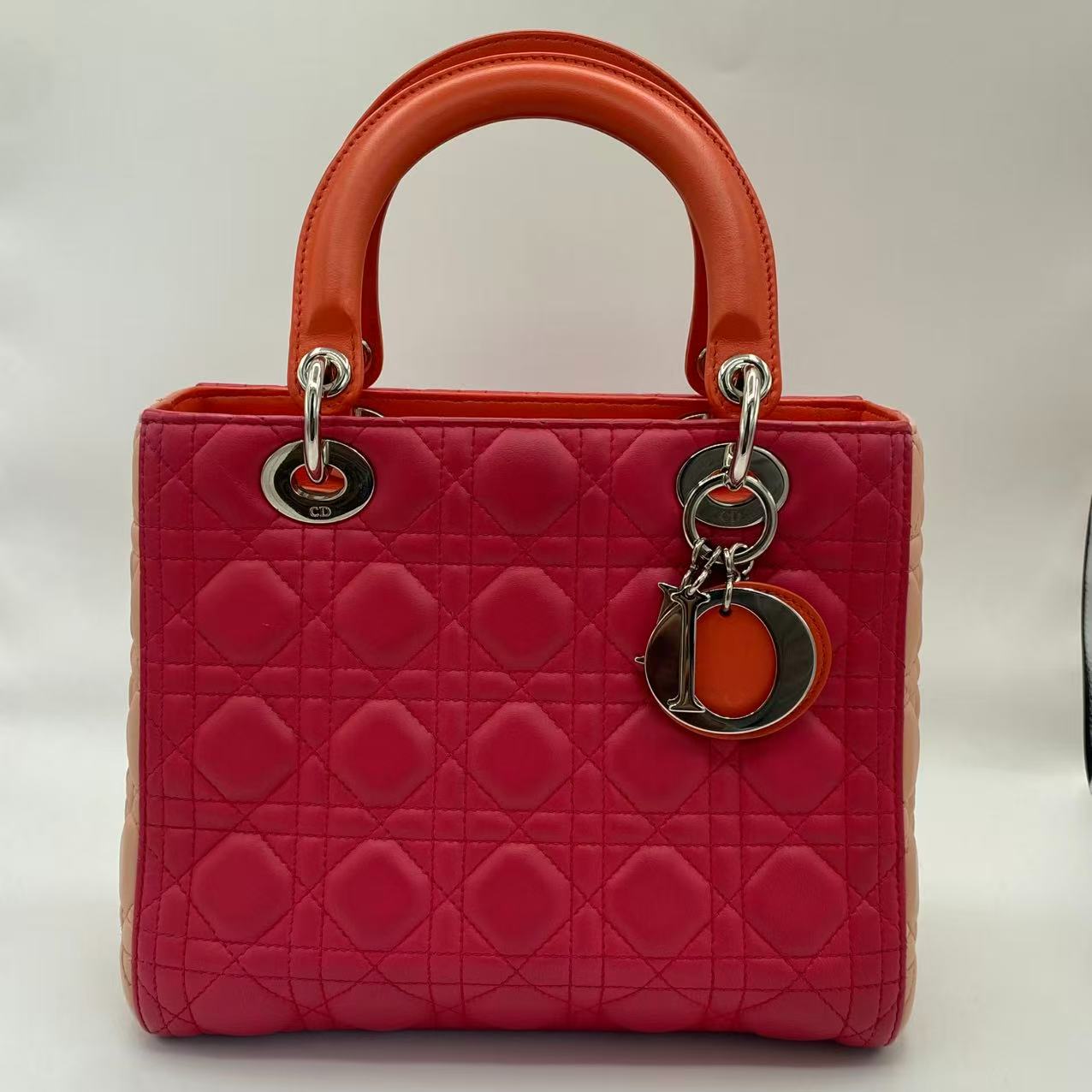 Tri-Color Medium Lady Dior