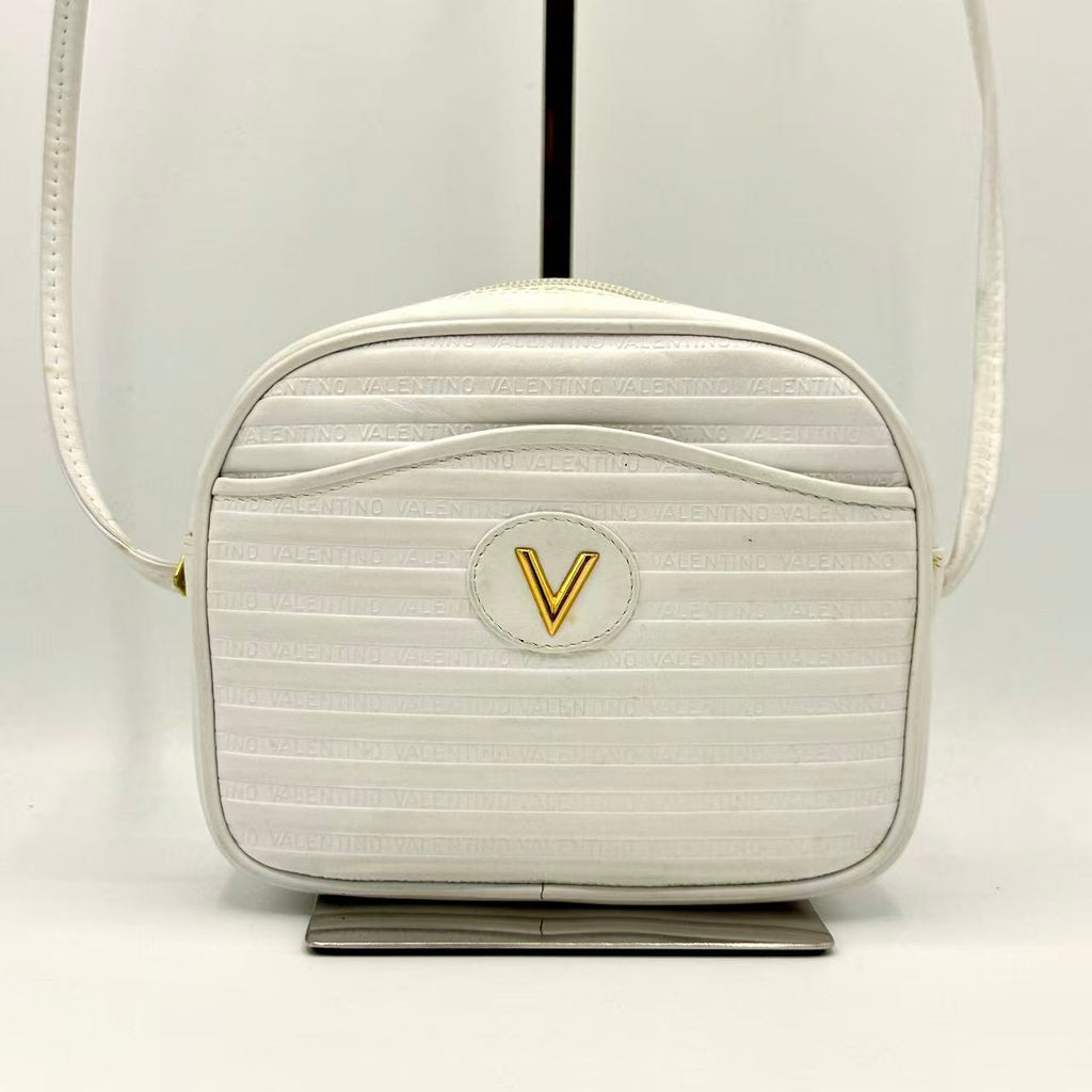 leather Clutch Bag White