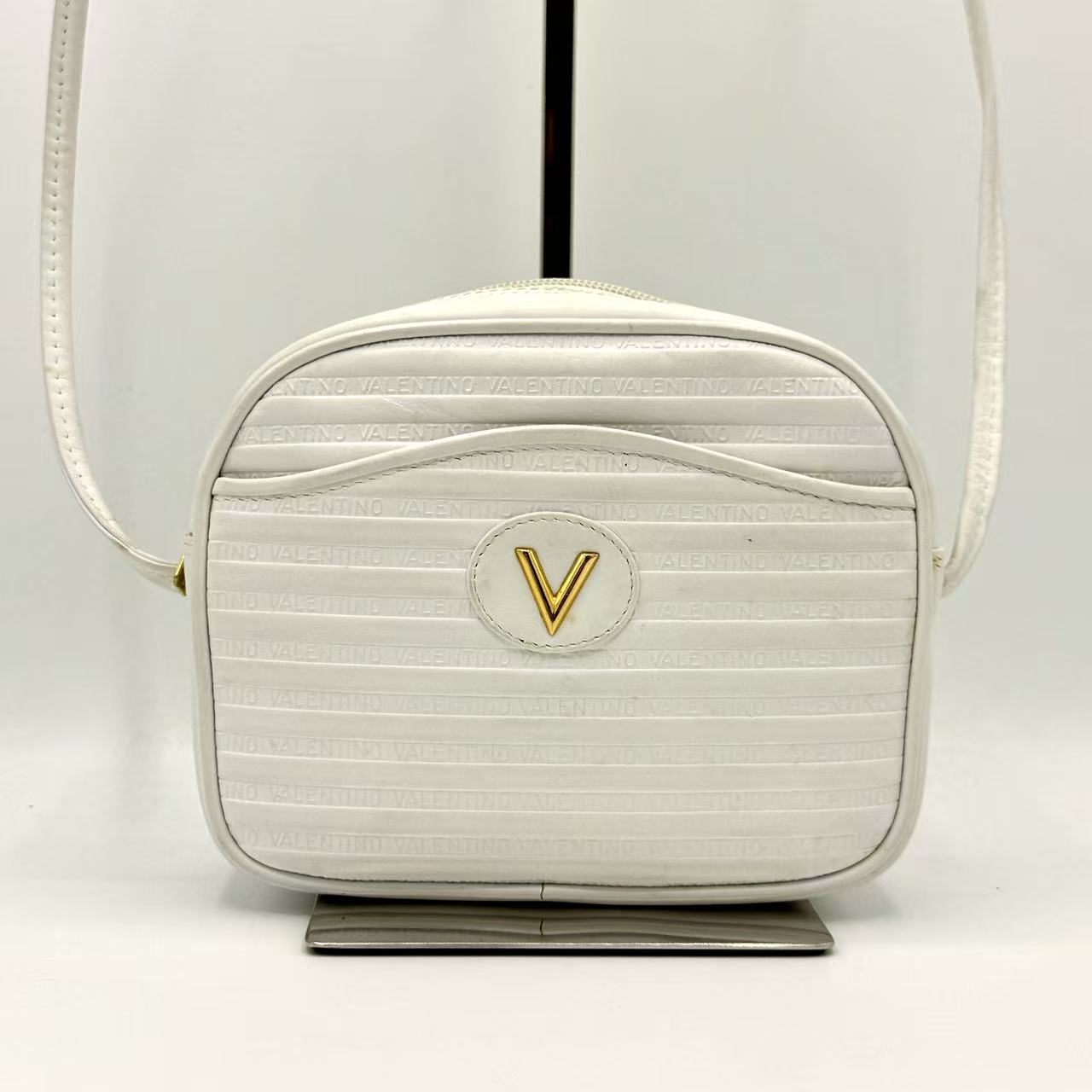 leather Clutch Bag White