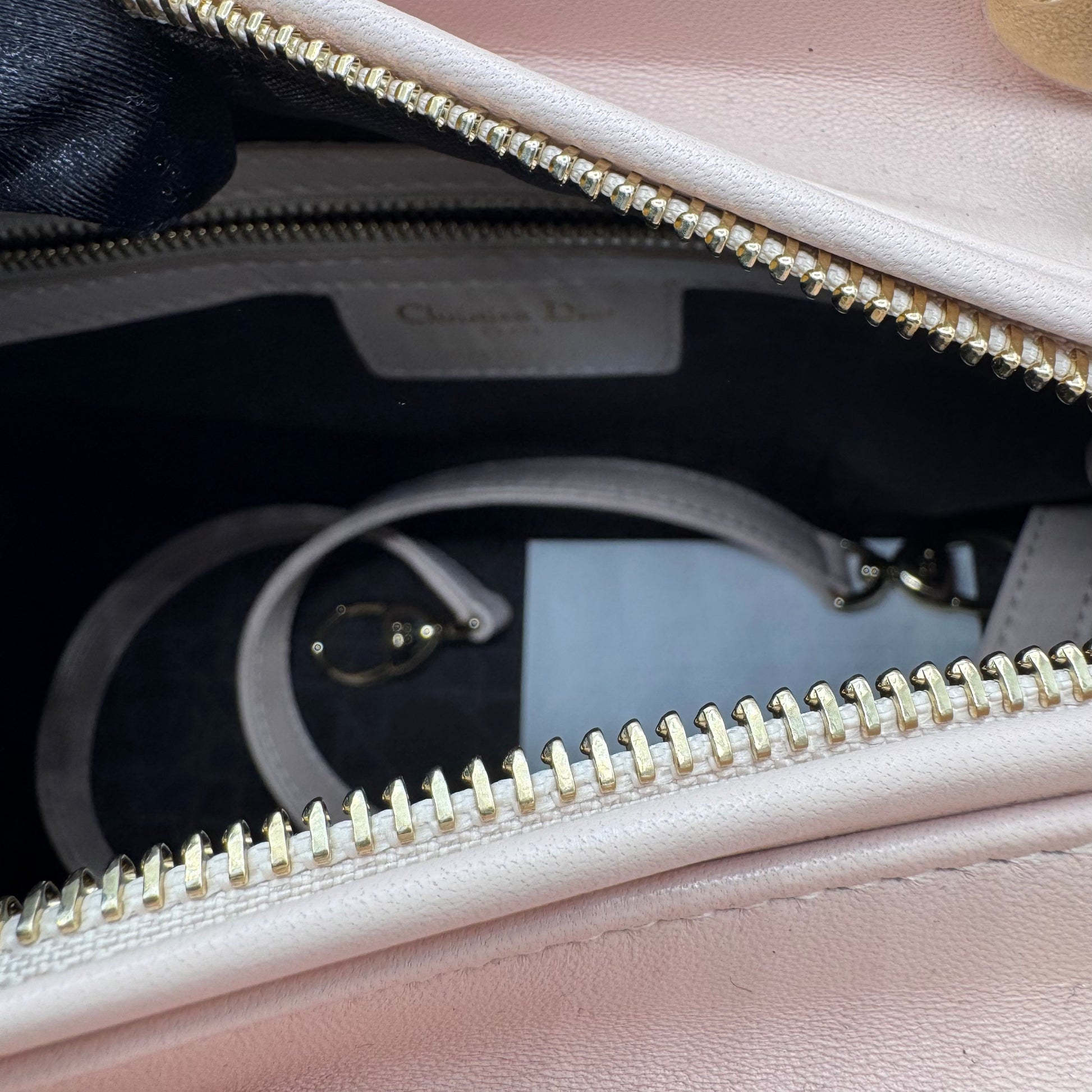 Christian Dior - Pearly Lambskin Cannage Lady Dior Lotus