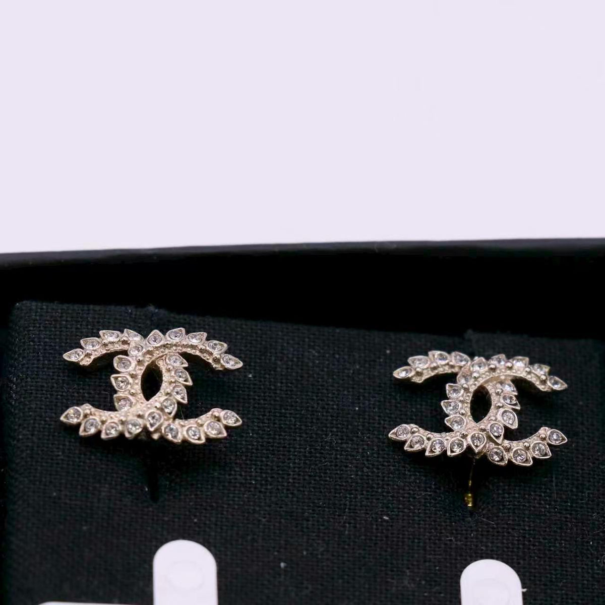 Chanel Crystal Sparkling Wheat Earrings twins LDZ1595