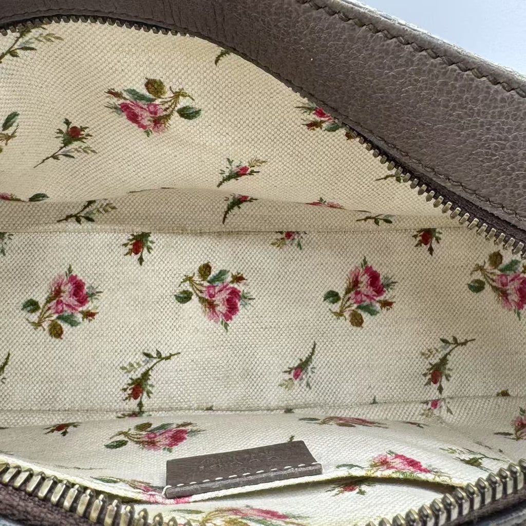 Gucci  GG Supreme Monogram Web Neo Vintage Shoulder Bag Beige New Acero Crop