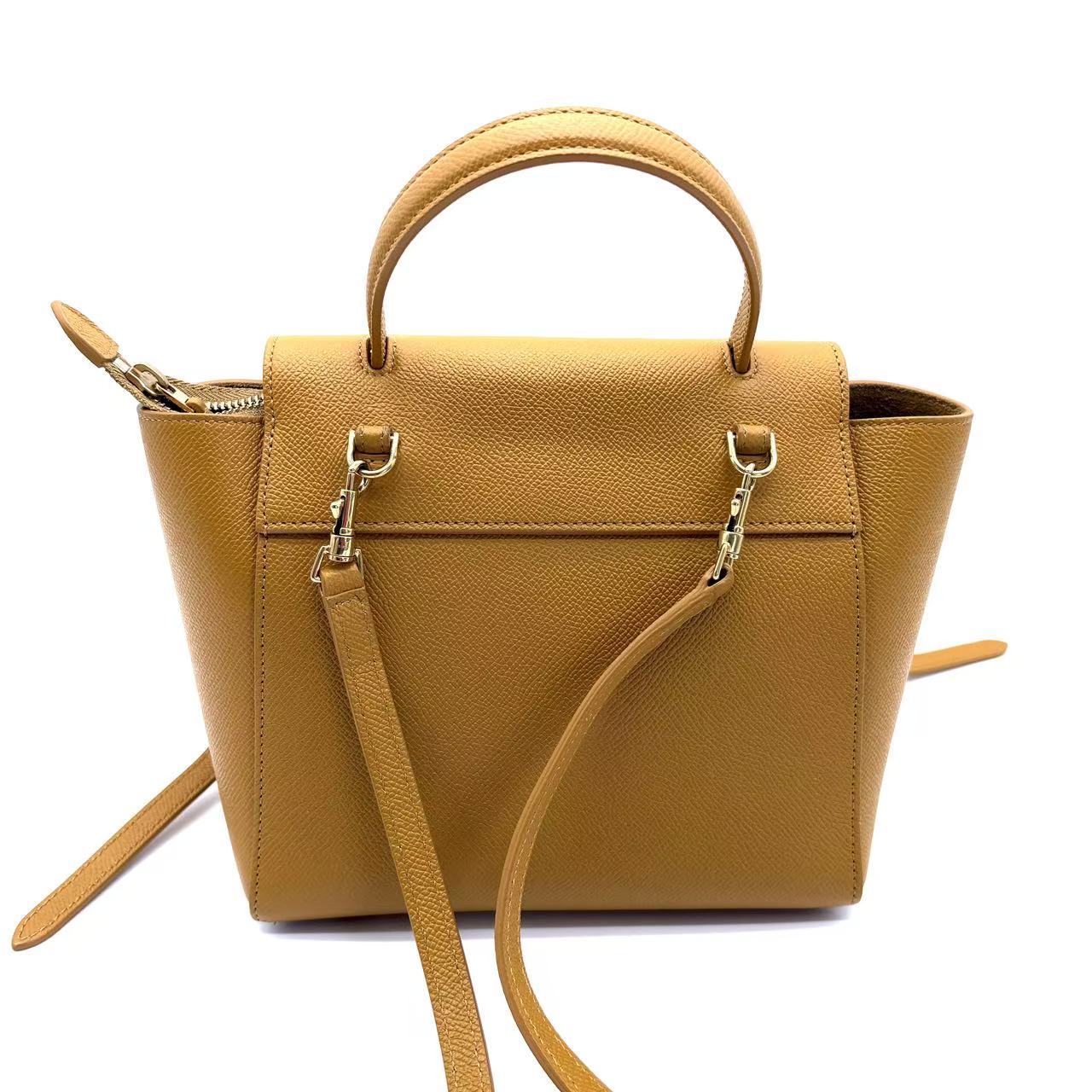 Nano Grained Calfskin Belt Bag satchel