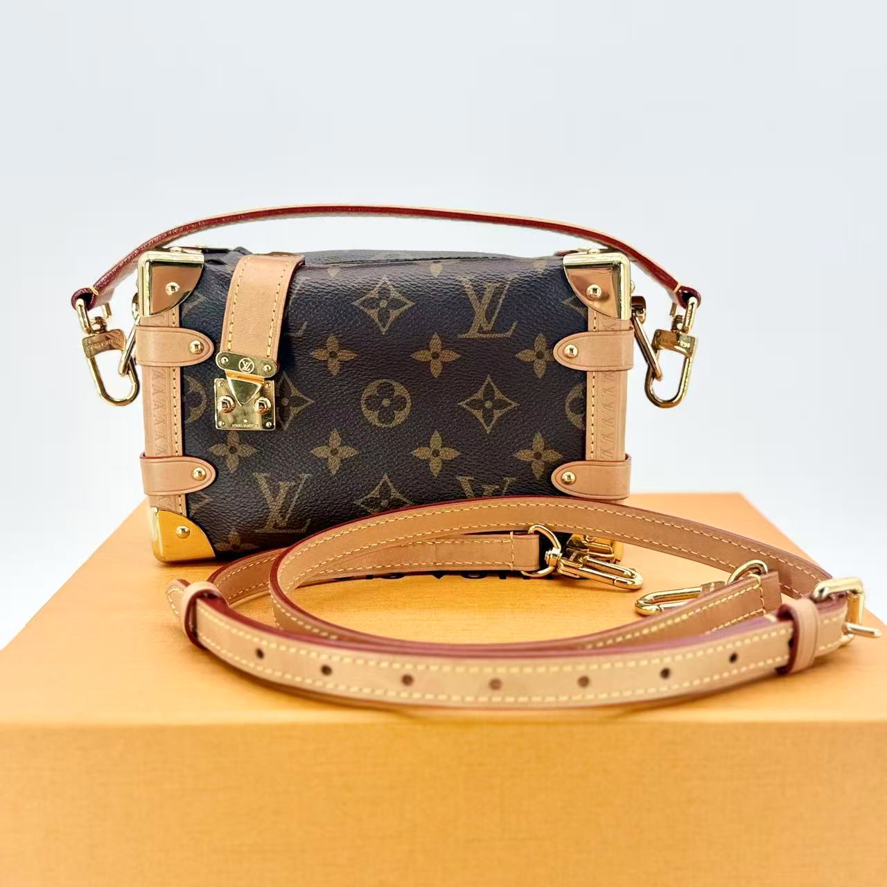 Side Trunk Handbag Monogram Canvas PM