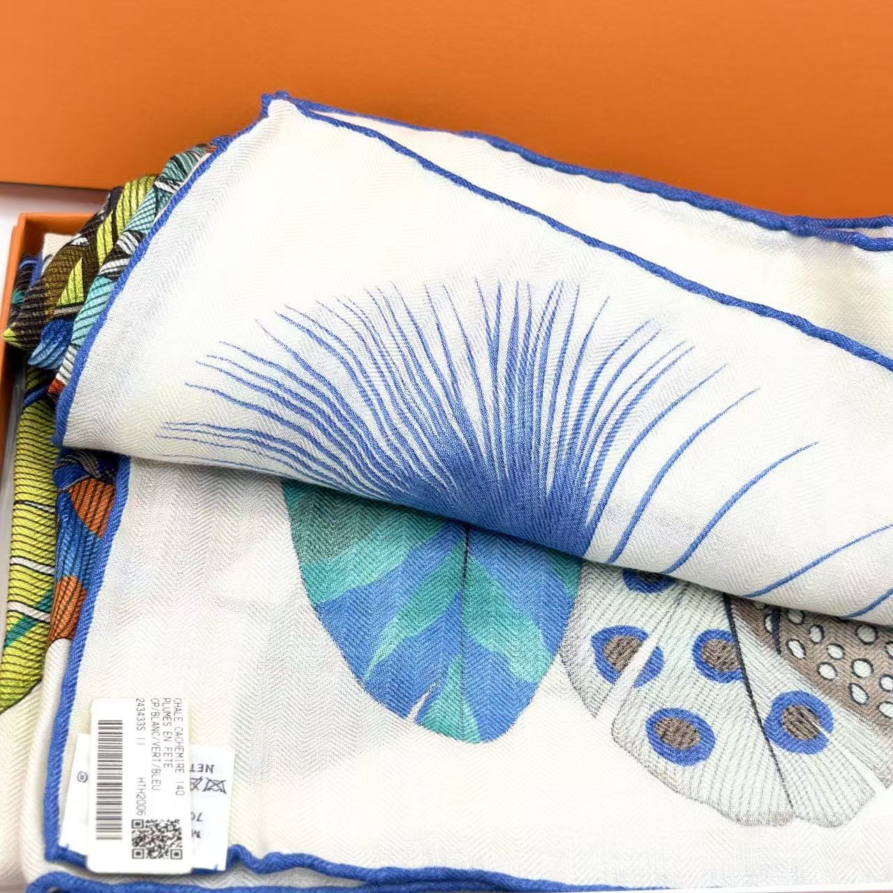 Chale Cashemire 140 PLUMES EN FETE