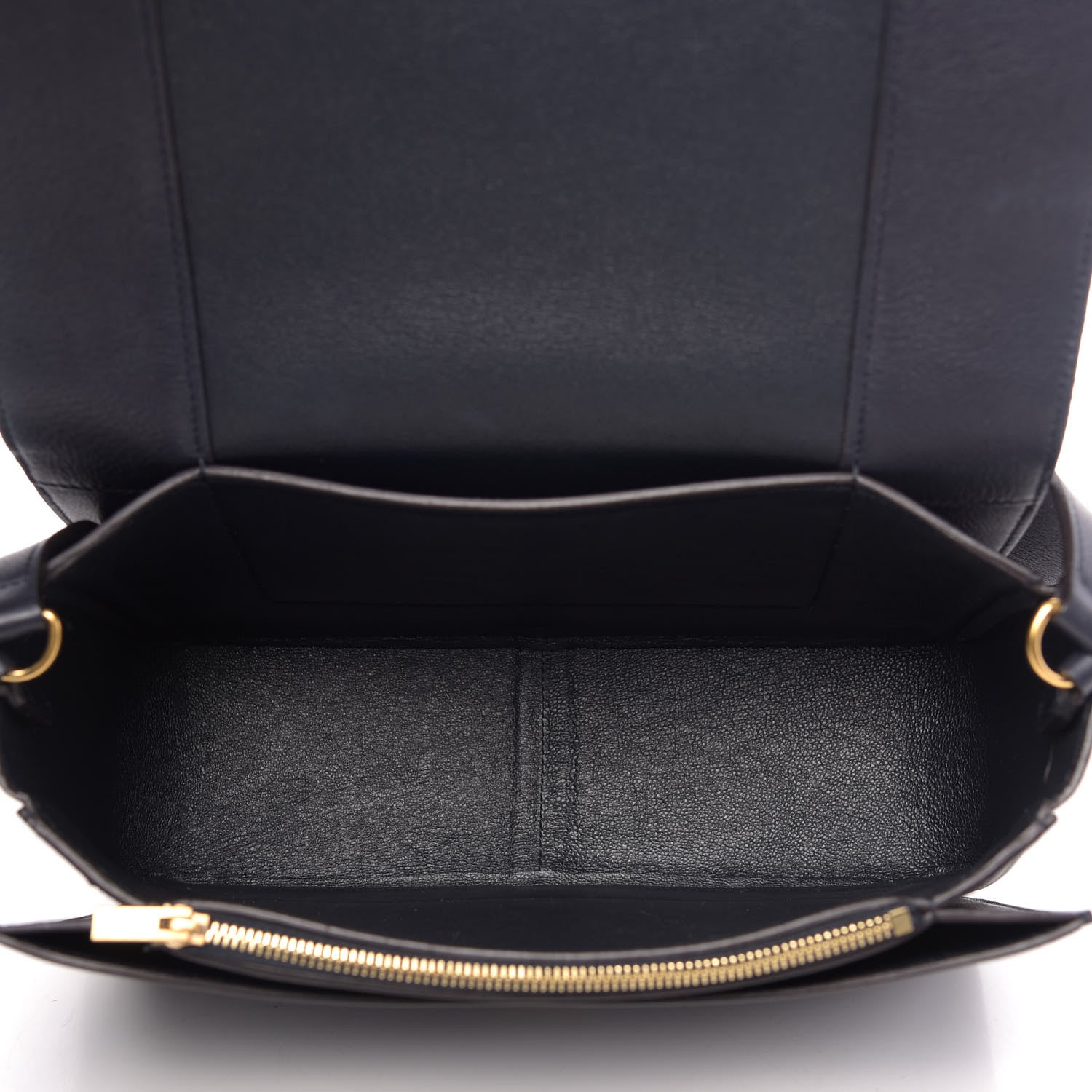 Shiny Smooth Calfskin Medium Frame Shoulder Bag Steel Blue Plum - twins