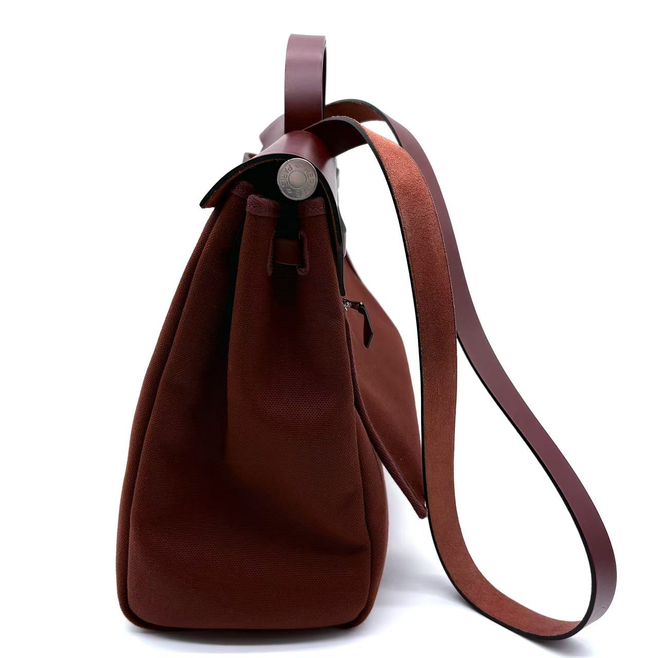 Burgundy Canvas Herbag PM Handbag
