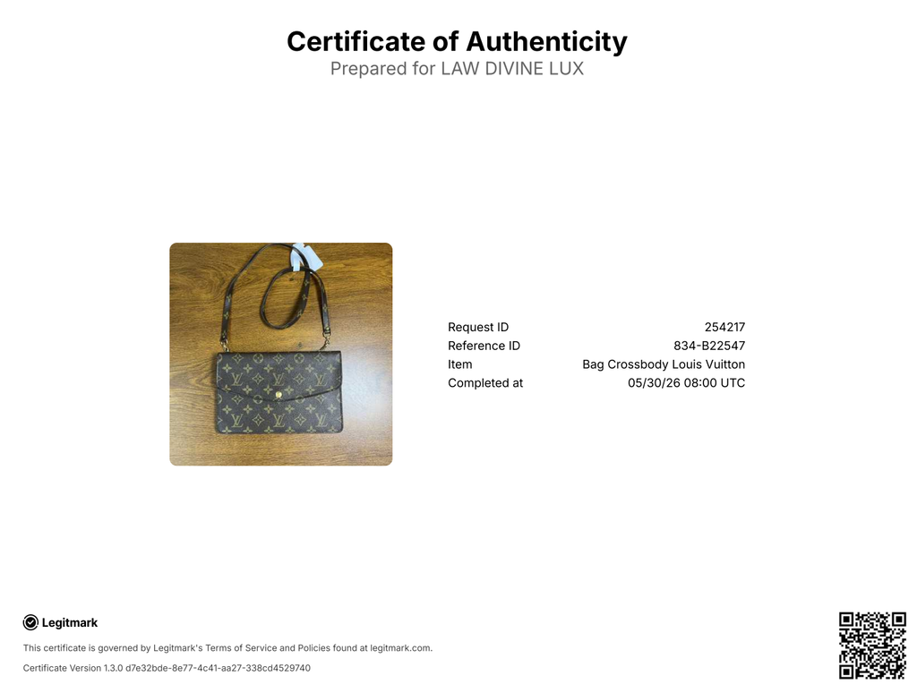 Louis Vuitton Monogram Double Pochette Rabat Twins B22547