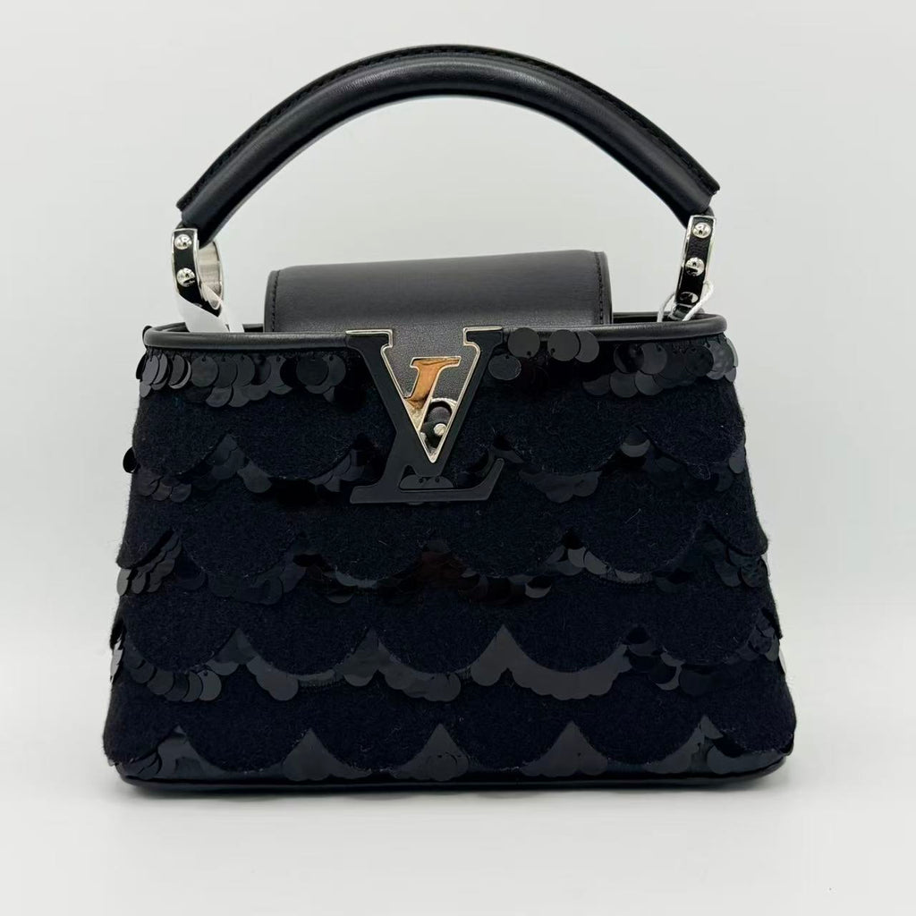Capucines Bag Sequins and Felt Mini