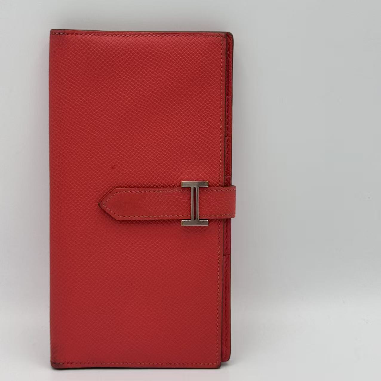 Bean Souffle Wallet Leather Red Auth