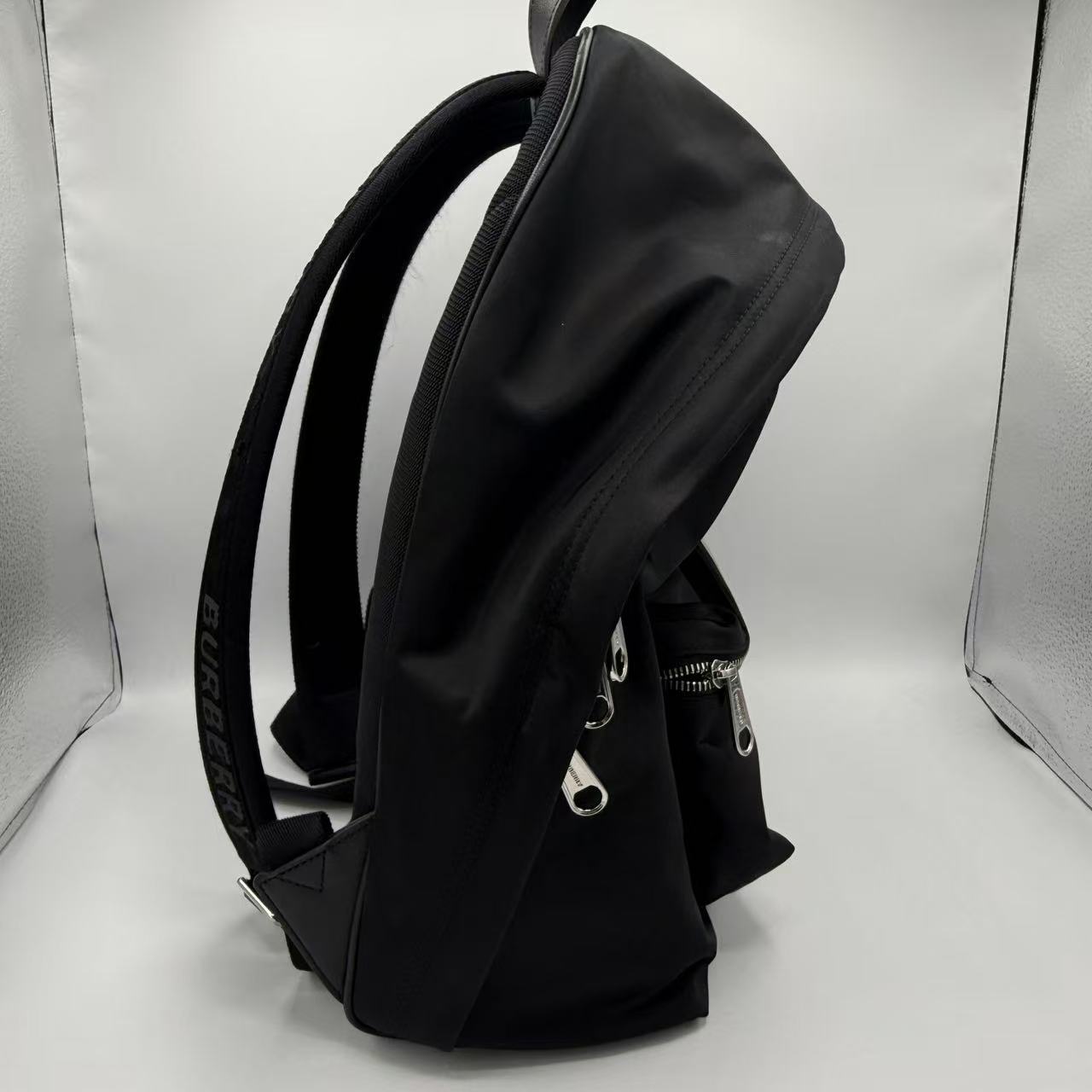 Black Nylon Backpack
