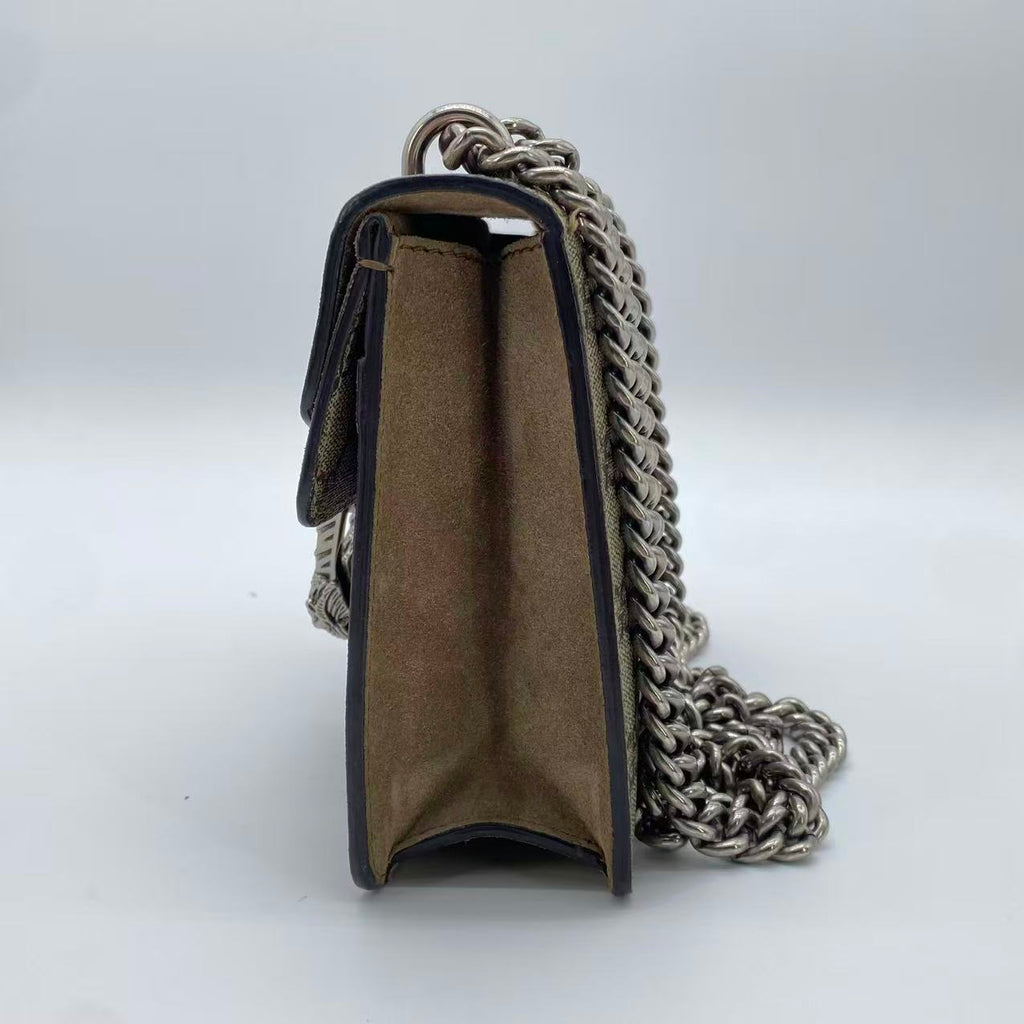 GG Supreme Monogram MIni Dionysus Shoulder Bag Taupe