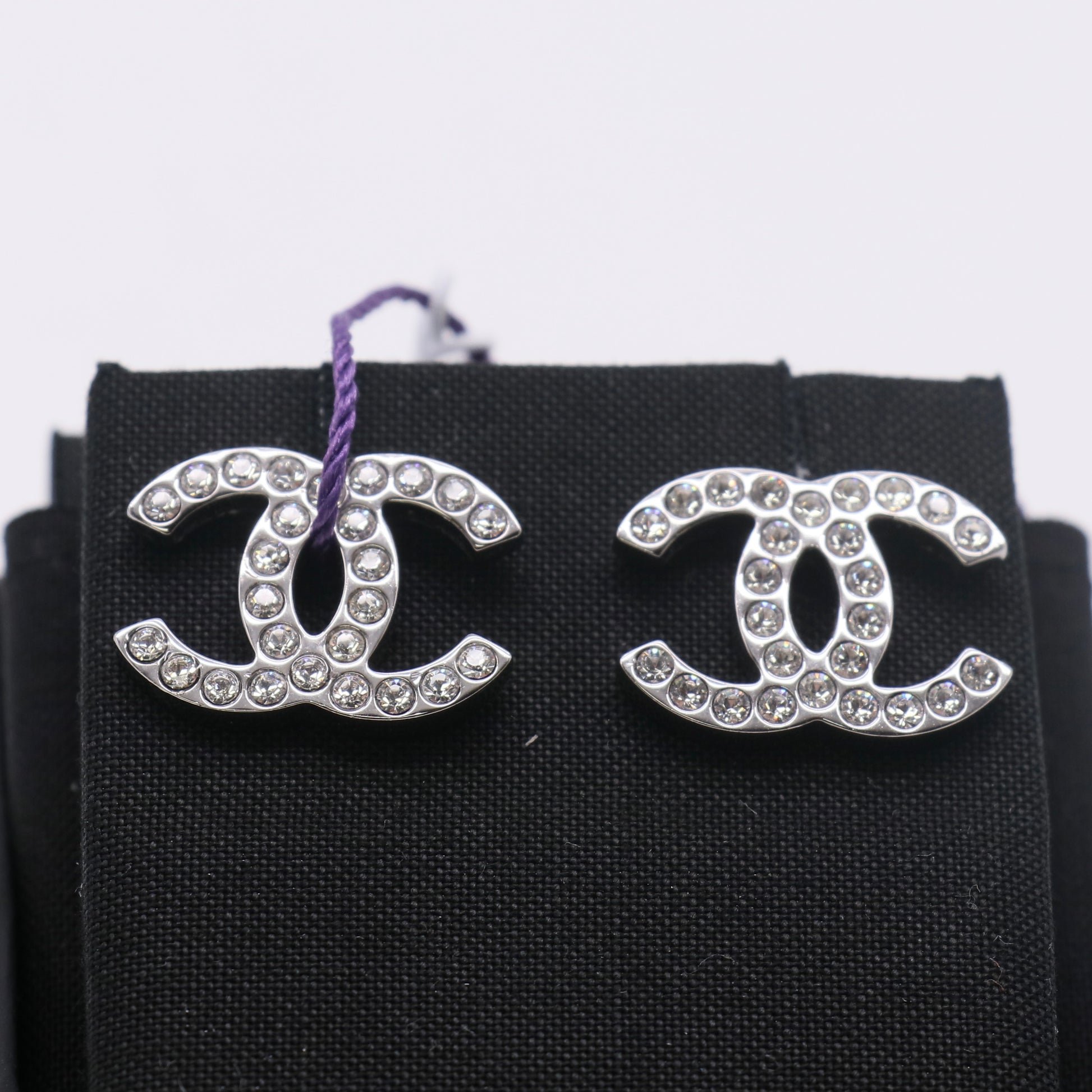 Chanel Classic CC Stud Earrings twins LDZ643