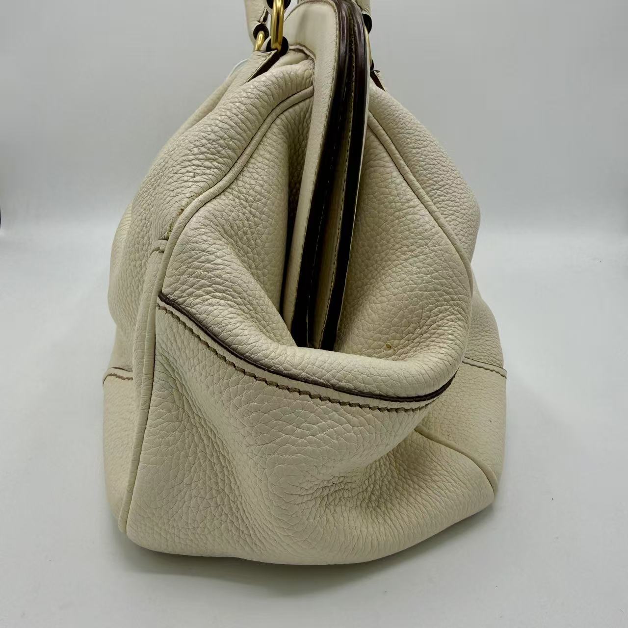  Vitello Daino Leather Shoulder Bags Frame Satchel