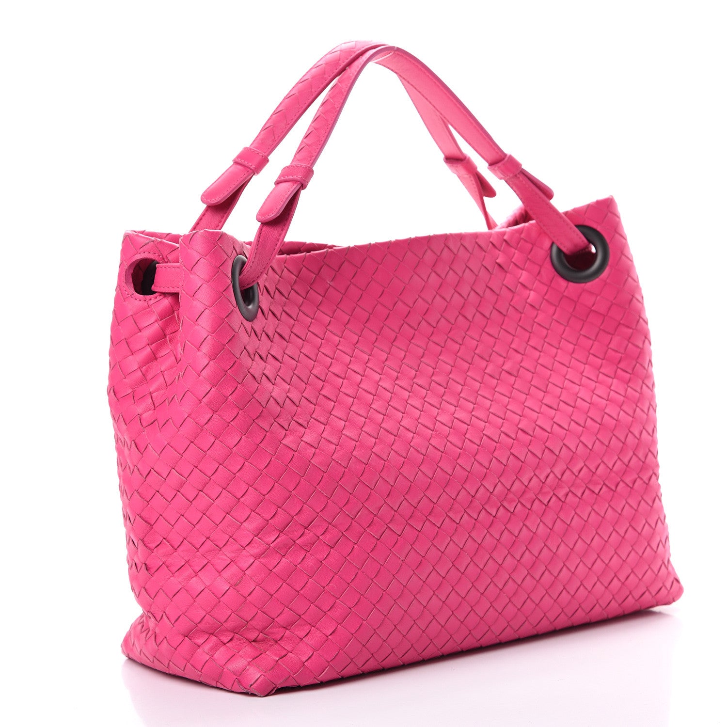 Nappa Intrecciato Medium Garda Bag Rosa Shock twins