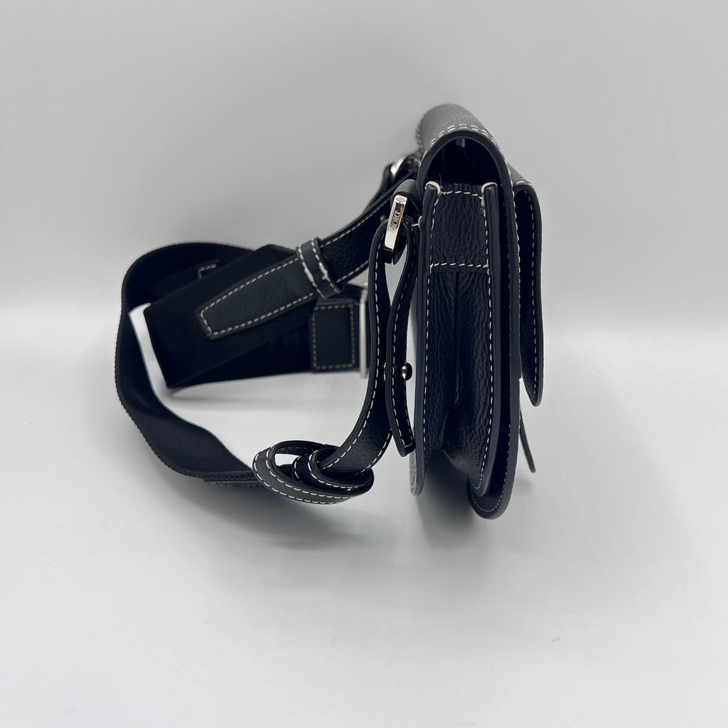 Leather Saddle Messenger Bag