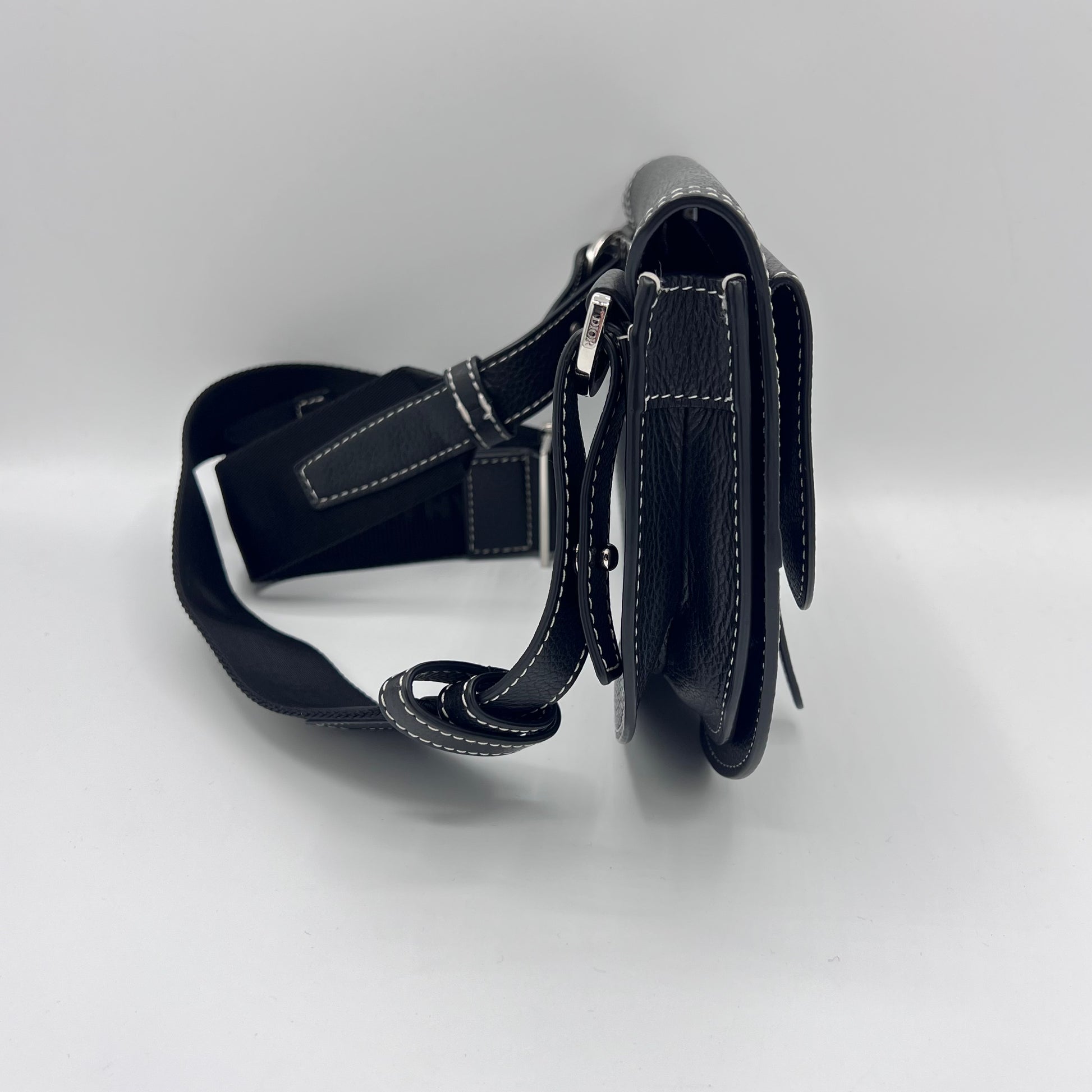 Leather Saddle Messenger Bag