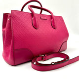 GUCCI Gucci Magenta Diamante Leather Shopper Tote