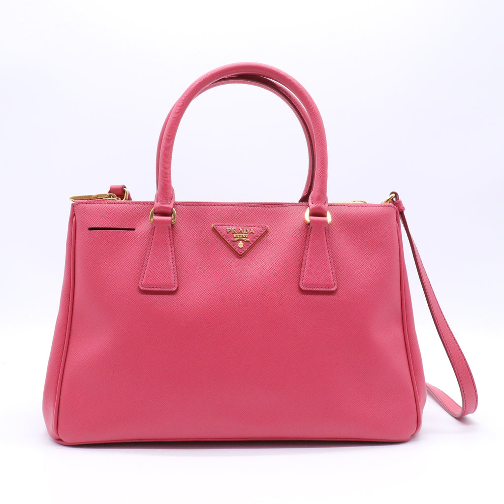 Double Zip Lux Tote Saffiano Leather Medium Twins
