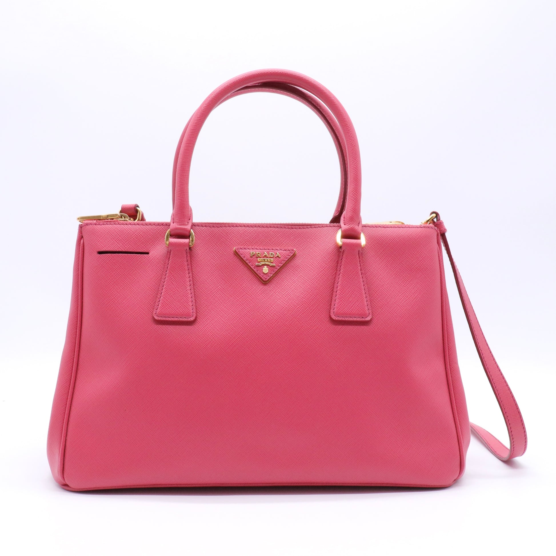 Double Zip Lux Tote Saffiano Leather Medium Twins