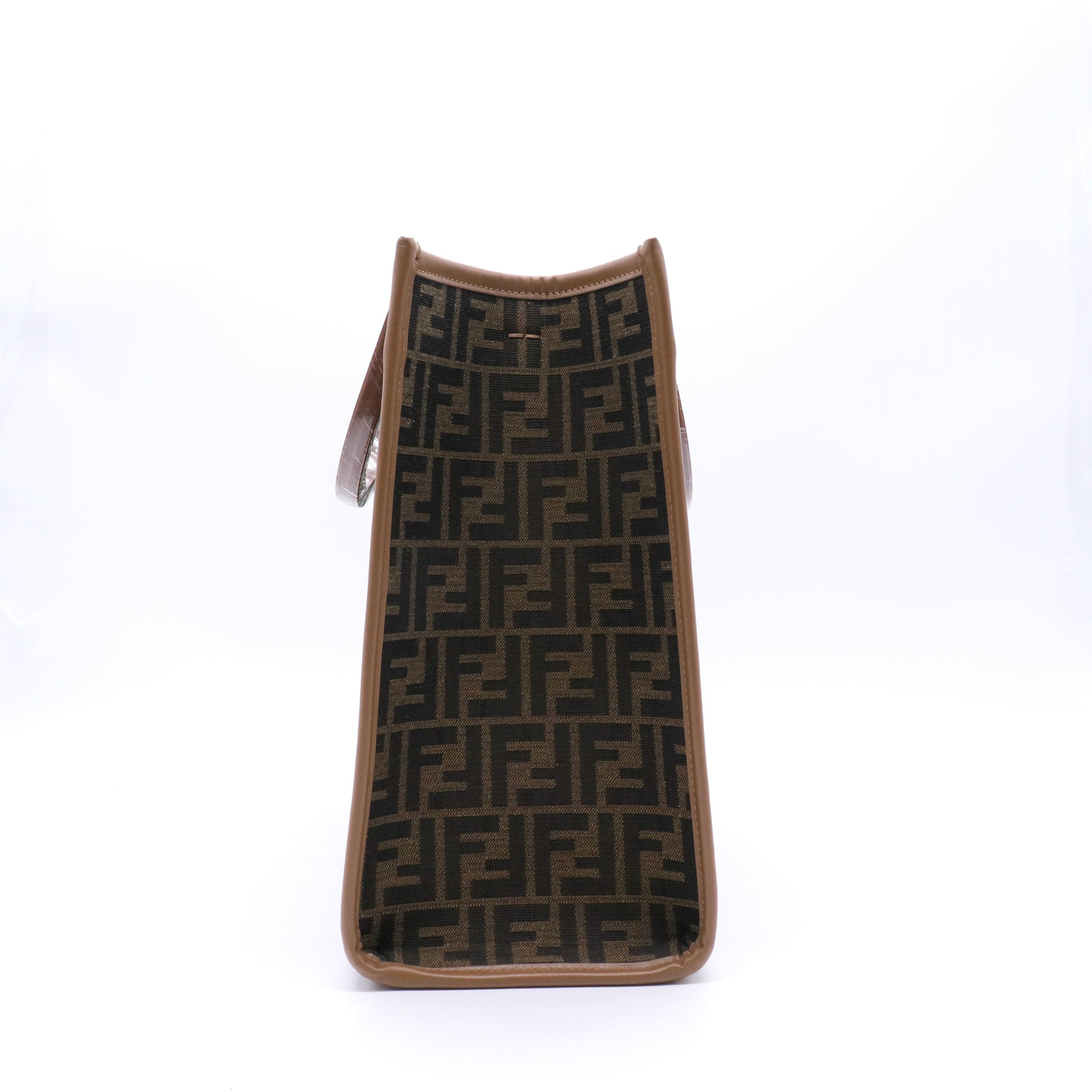 Fendi Bicolor Zucca Sunshine Medium Shopper Tote Bag twins