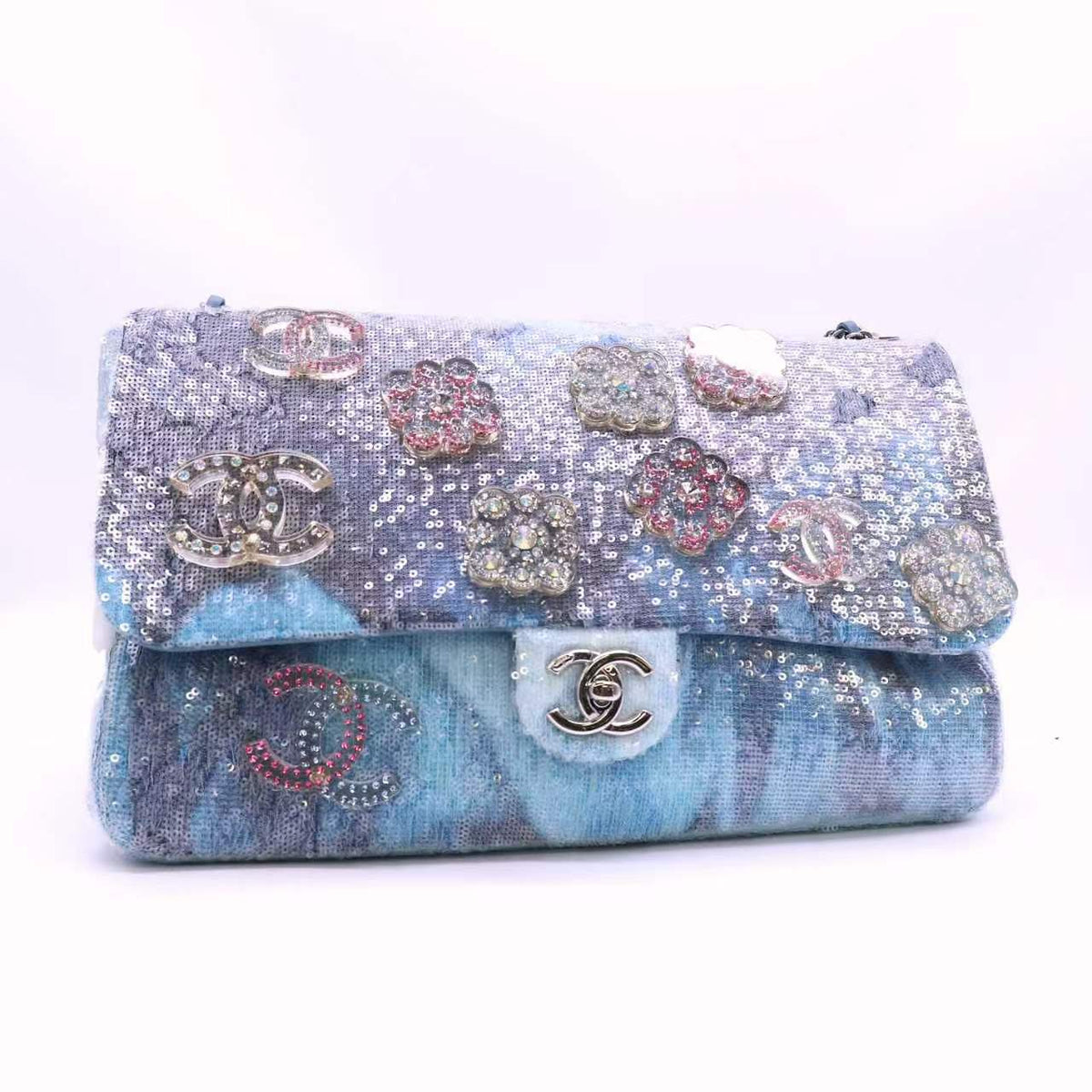 Chanel Large Waterfall Charms Flap Bag twins LDJ6800