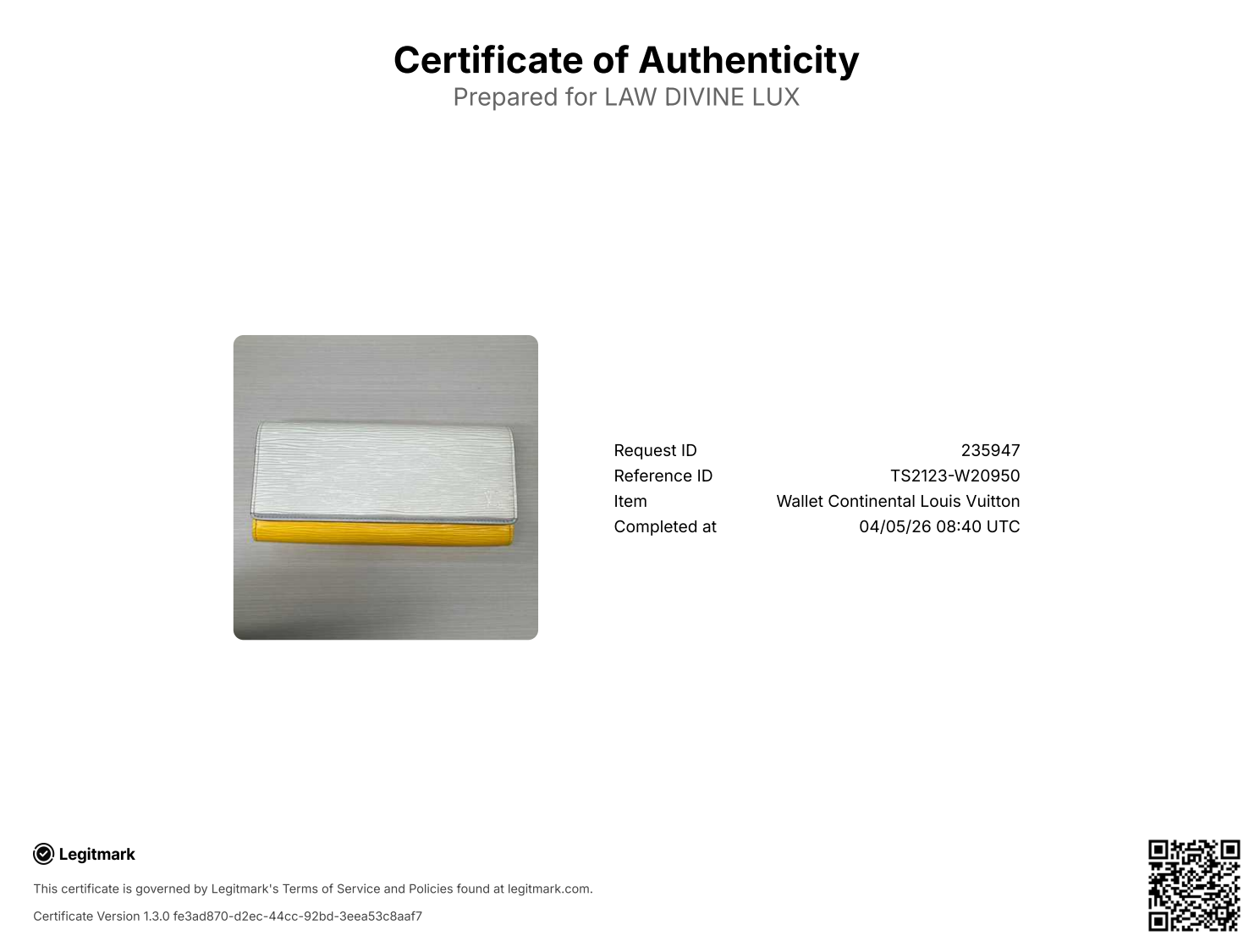 Louis Vuitton Tricolor Epi Flore Long Wallet Twins W20950