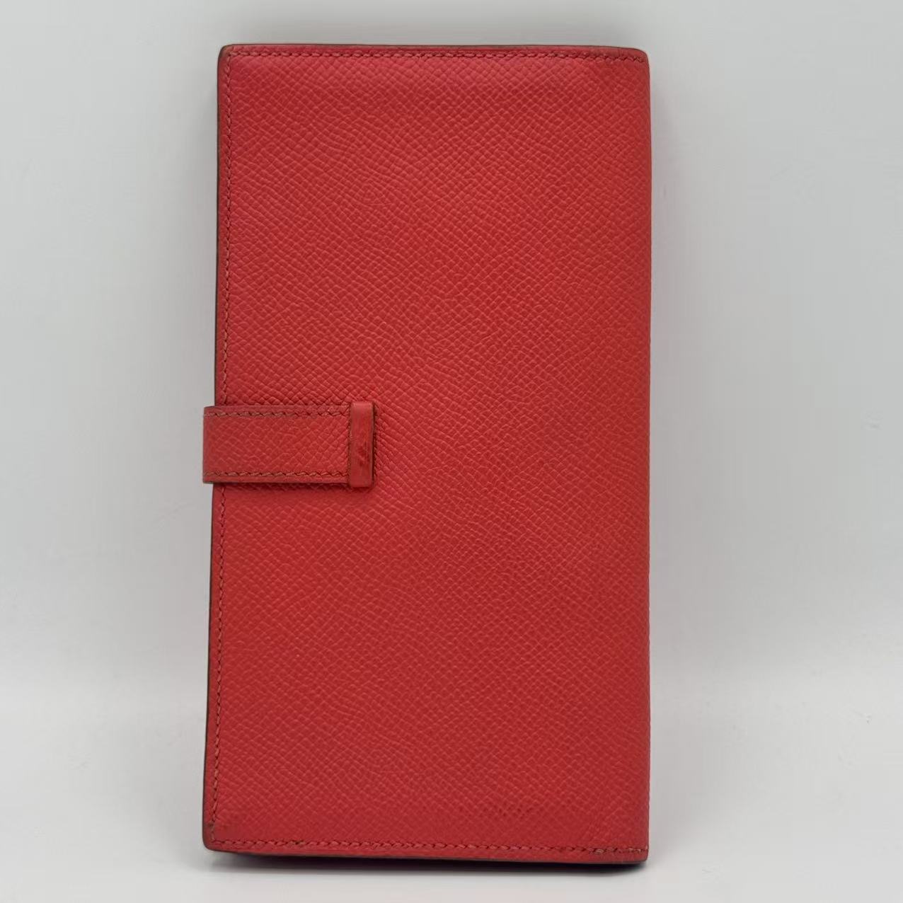 Bean Souffle Wallet Leather Red Auth