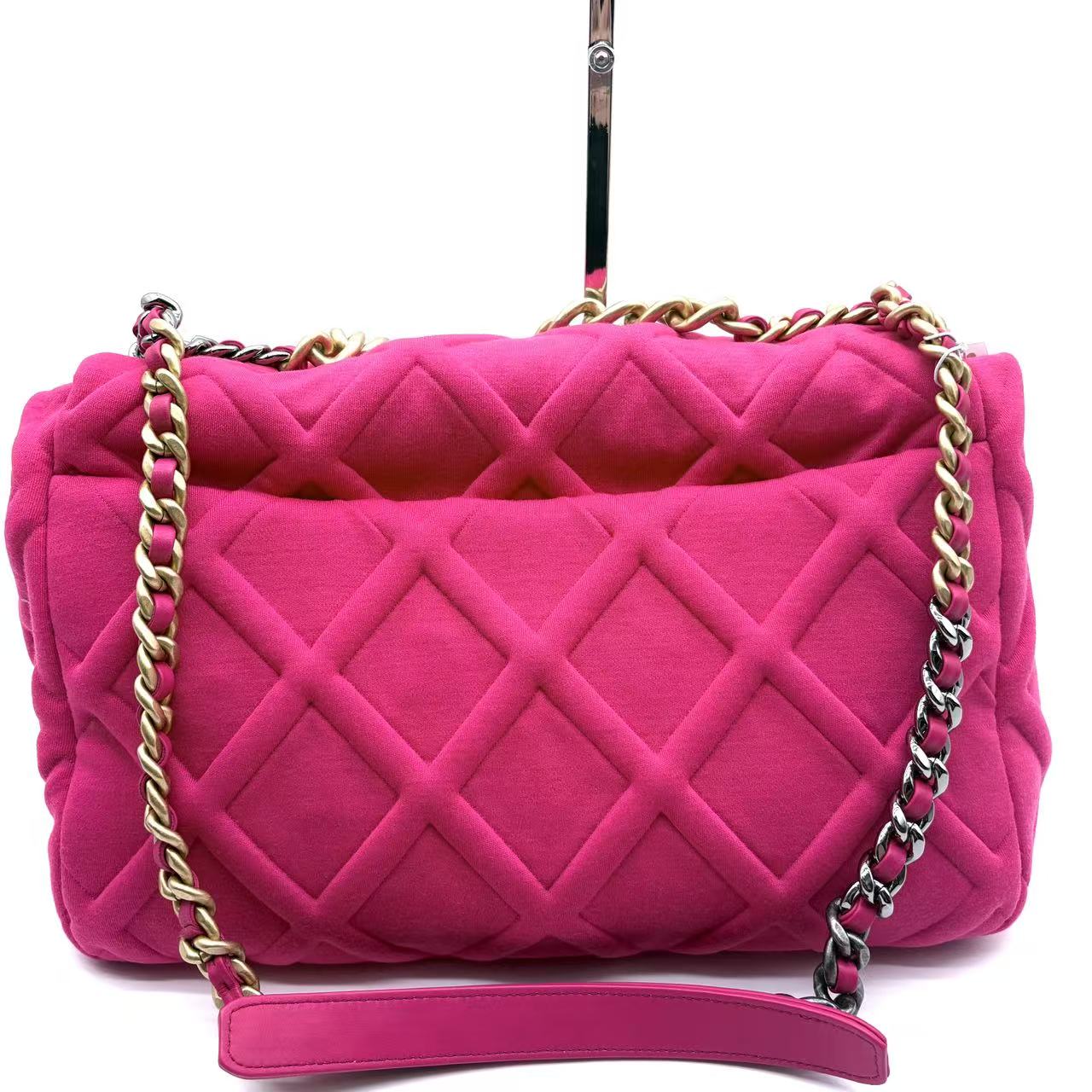 19 Flap Bag Quilted Jersey Maxi