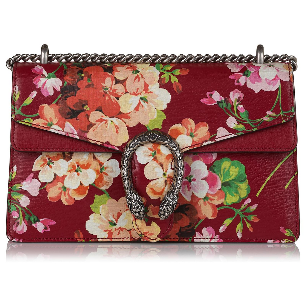 Dionysus Bag Blooms Print Leather Small Twins