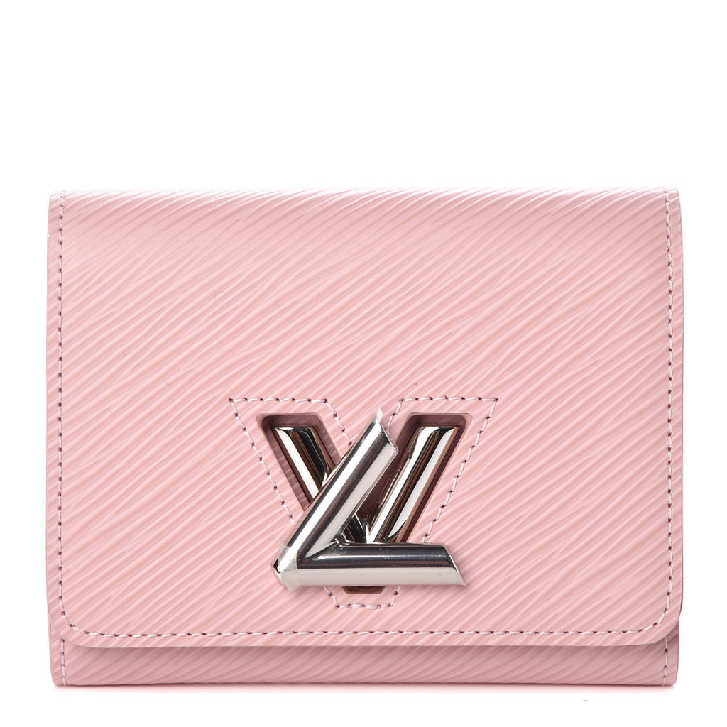 Epi Twist Compact Wallet Rose Ballerine twins