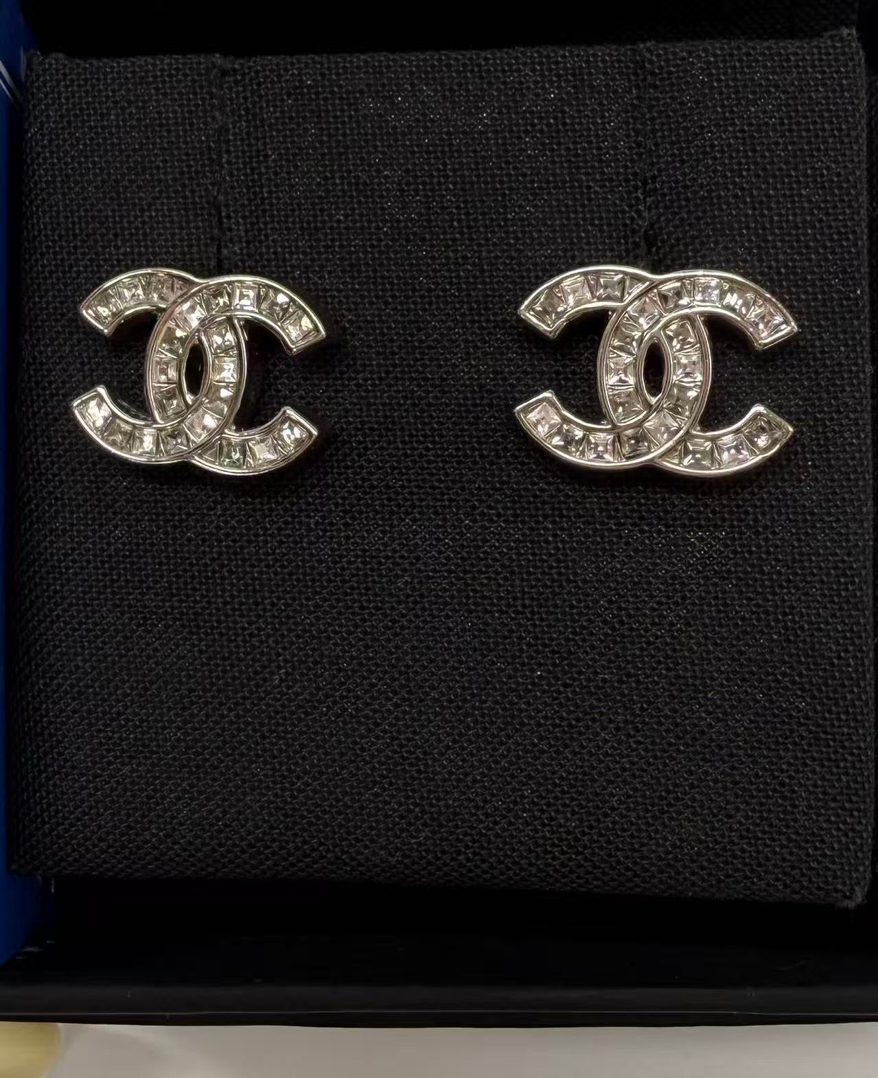 CC Earrings silver twins LDZ0094
