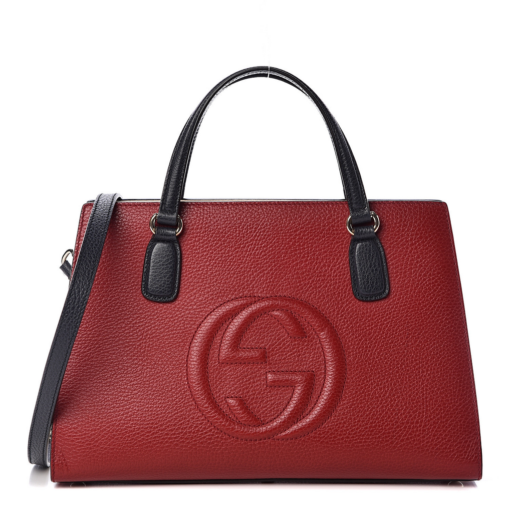 Soho Convertible Top Handle Satchel Leather Medium Twins