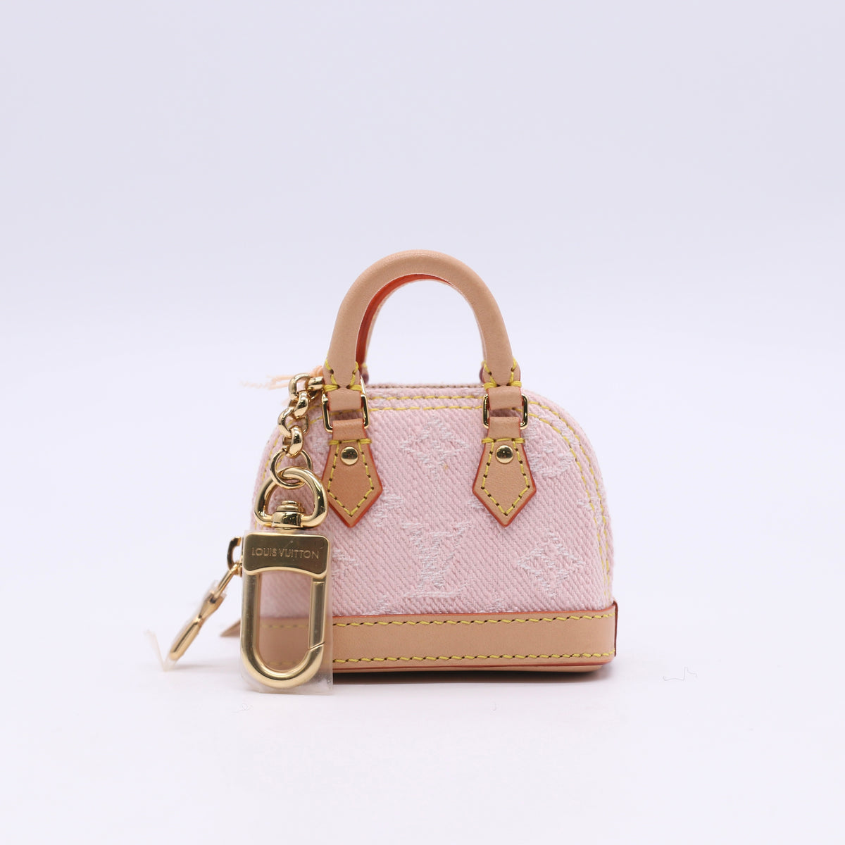 Louis Vuitton Micro Alma Bag Charm in Monogram Embleme Twins LDJ6885