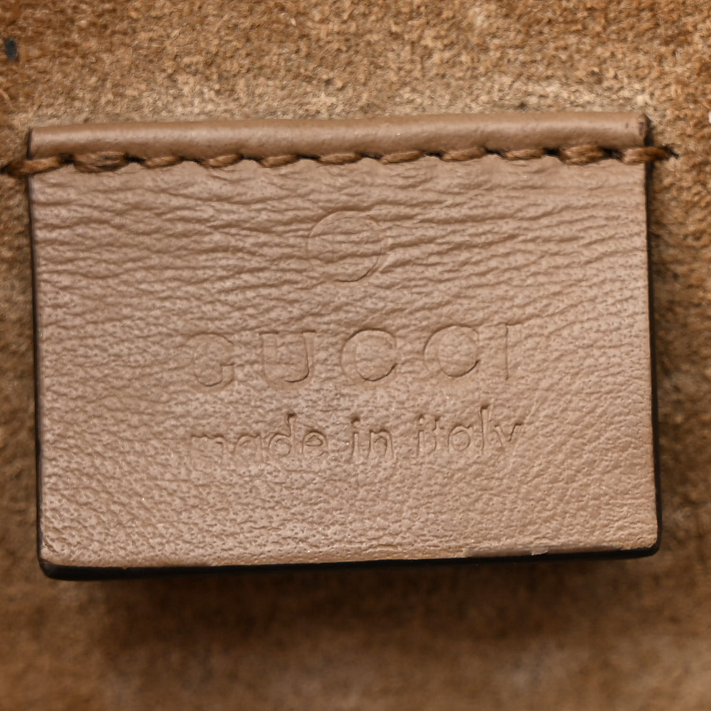 GG Supreme Monogram Medium Dionysus Shoulder Bag Small Taupe Twins