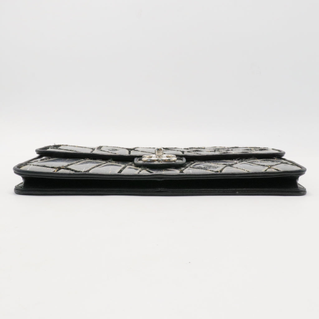 Wool Embellished East/West Flap Shoulder Bag Twins