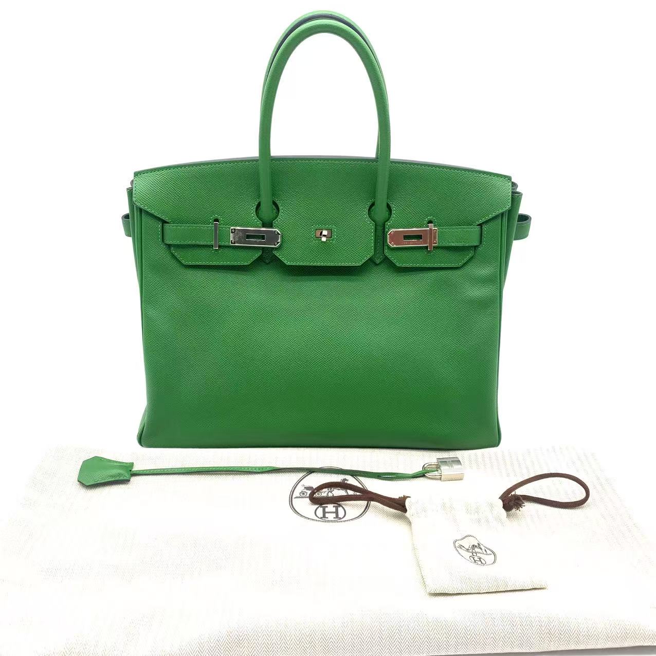 Bamboo Green Togo & Gold Hardware Birkin 35