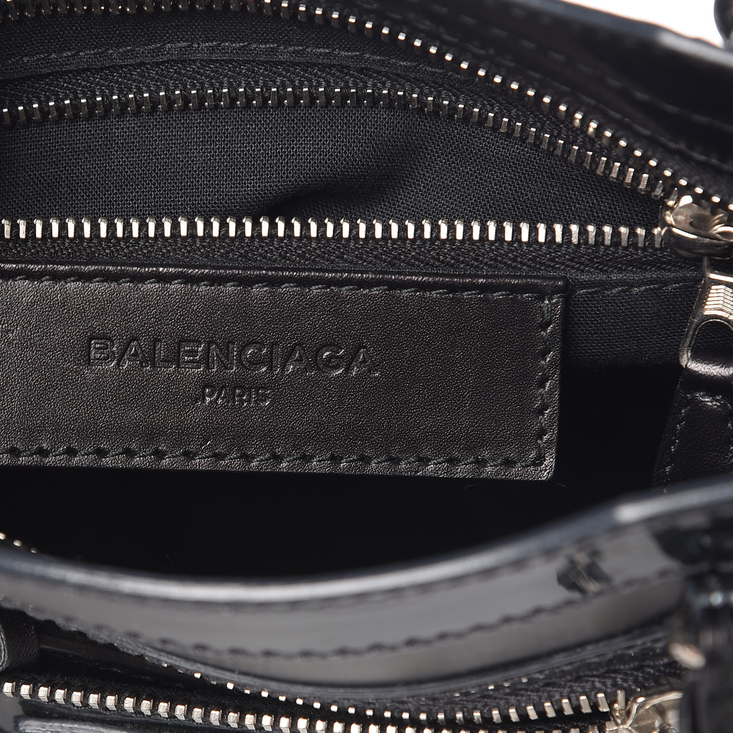 Smooth Calfskin Metallic Patent Giant 12 Silver Hardware Mini City Twins