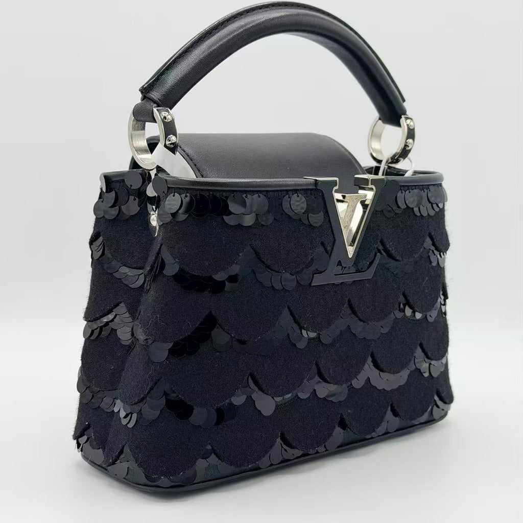 Capucines Bag Sequins and Felt Mini