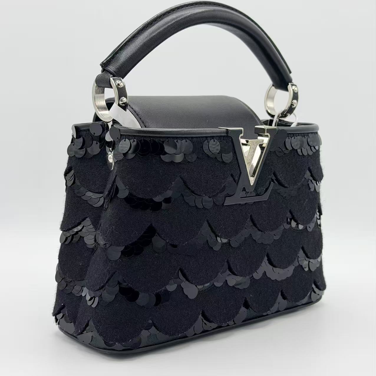 Capucines Bag Sequins and Felt Mini
