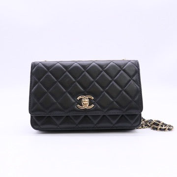 Chanel Lambskin Quilted Trendy CC Wallet On Chain Twins LDZ1256