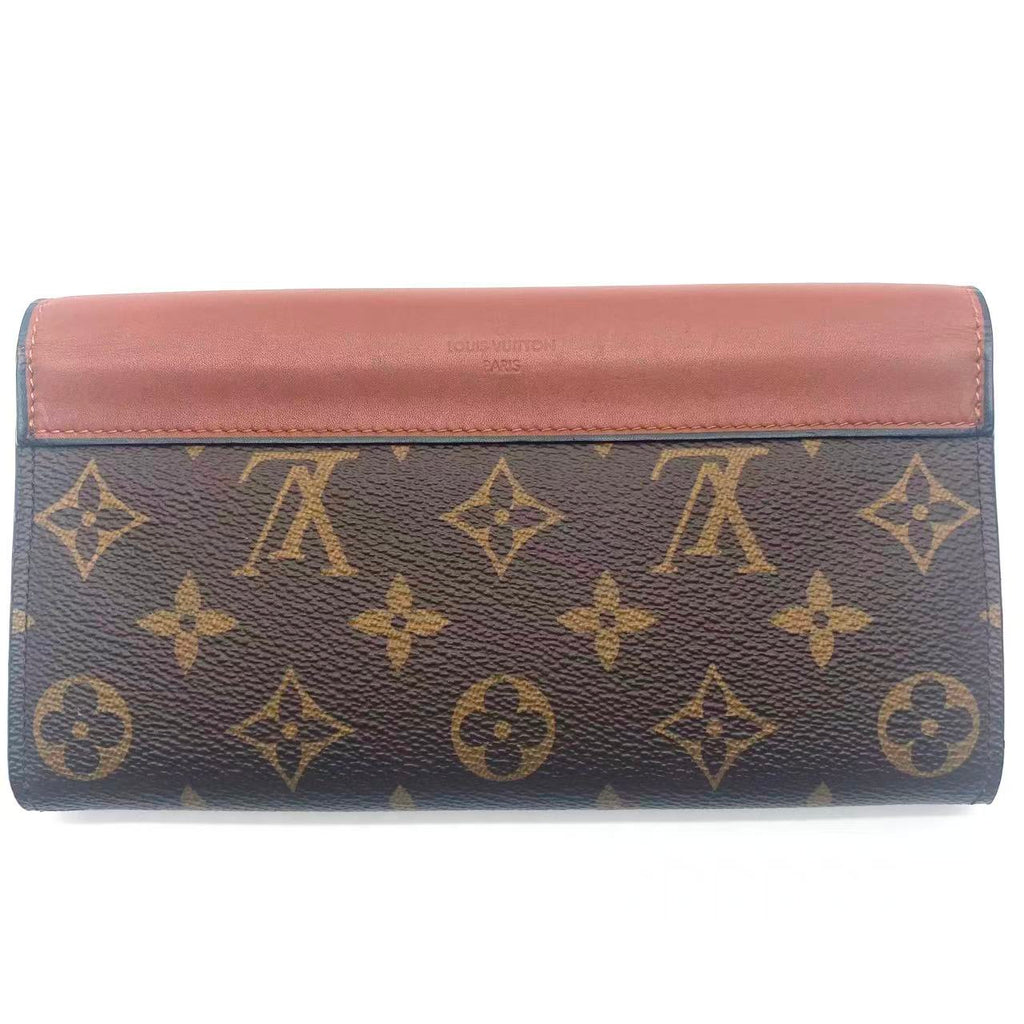 Sarah Tuileries Wallet Monogram Canvas and Leather