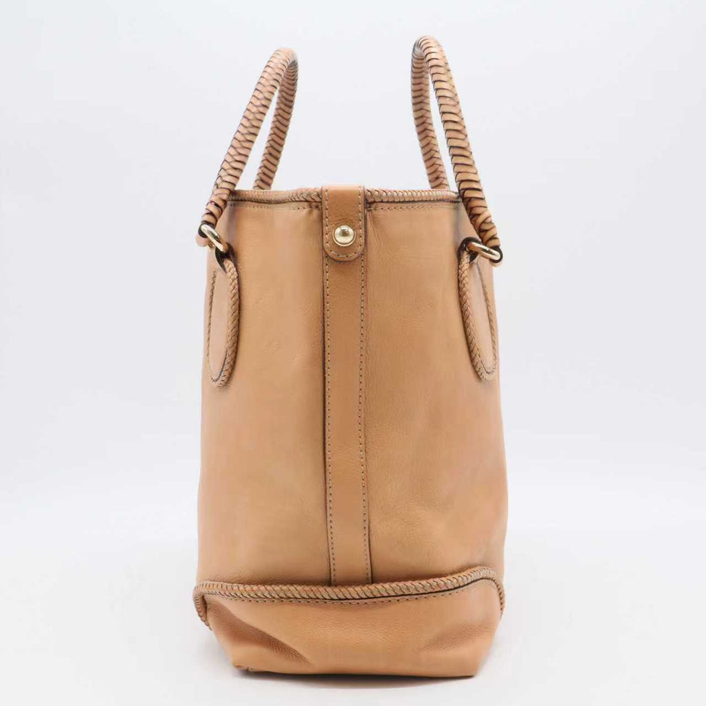 Brown Marrakech Leather Tote Bag Pony-style Calfskin Twins