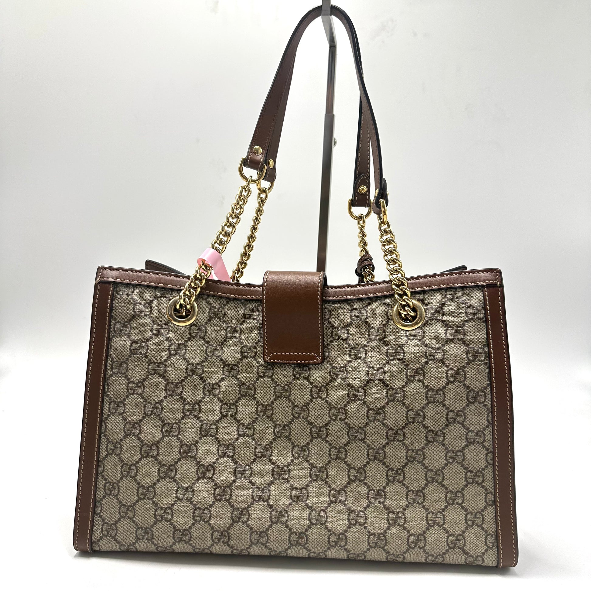 Padlock Chain Tote Guccissima Leather Medium twins