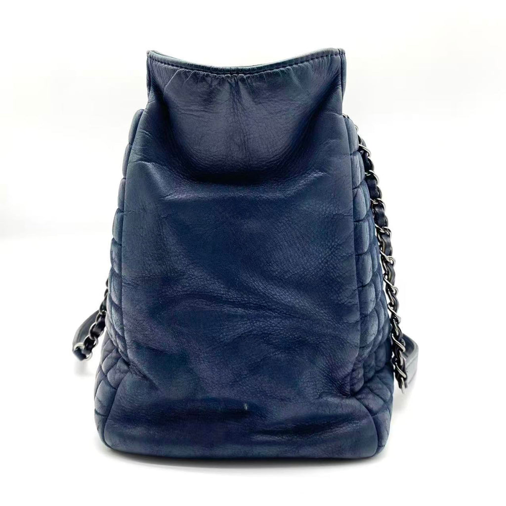 Chanel Bubble Quilted Shopping Tote